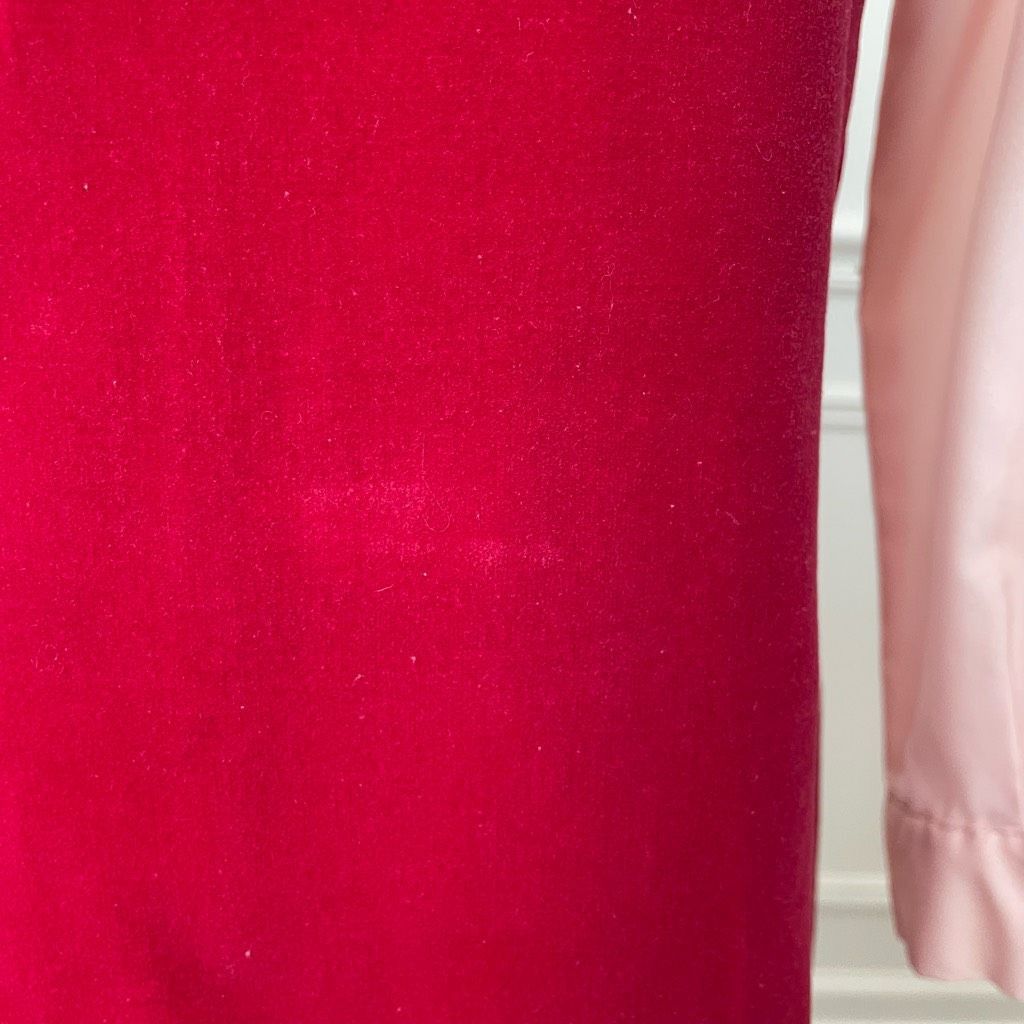 Vintage Vintage 60s Red Velveteen Shift Dress Pink Cropped Blouse XS Size XS / US 0-2 / IT 36-38 - 5 Thumbnail