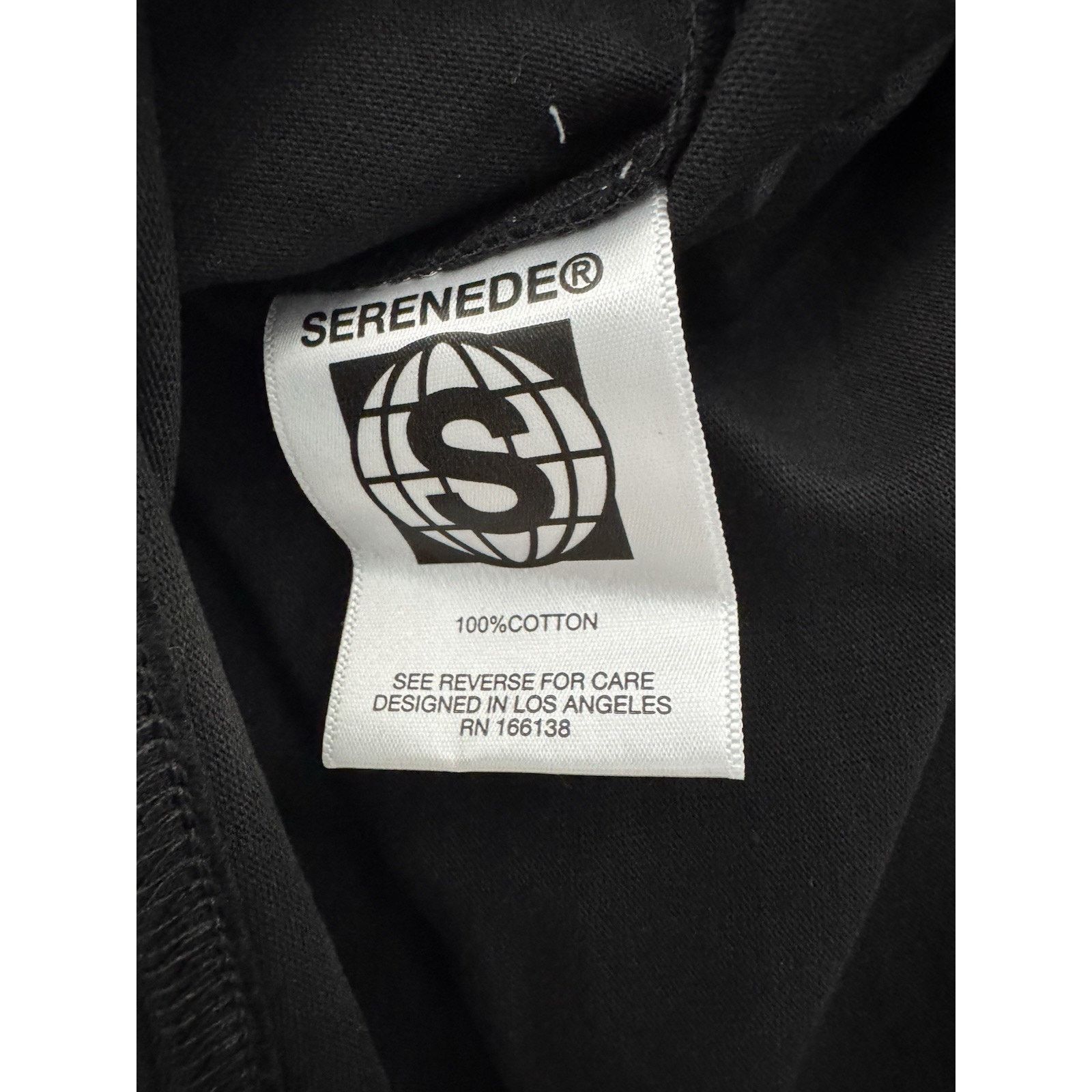 SERENEDE Serenede Black Classic Logo Short Sleeve Crewneck Distressed Size US M / EU 48-50 / 2 - 4 Thumbnail