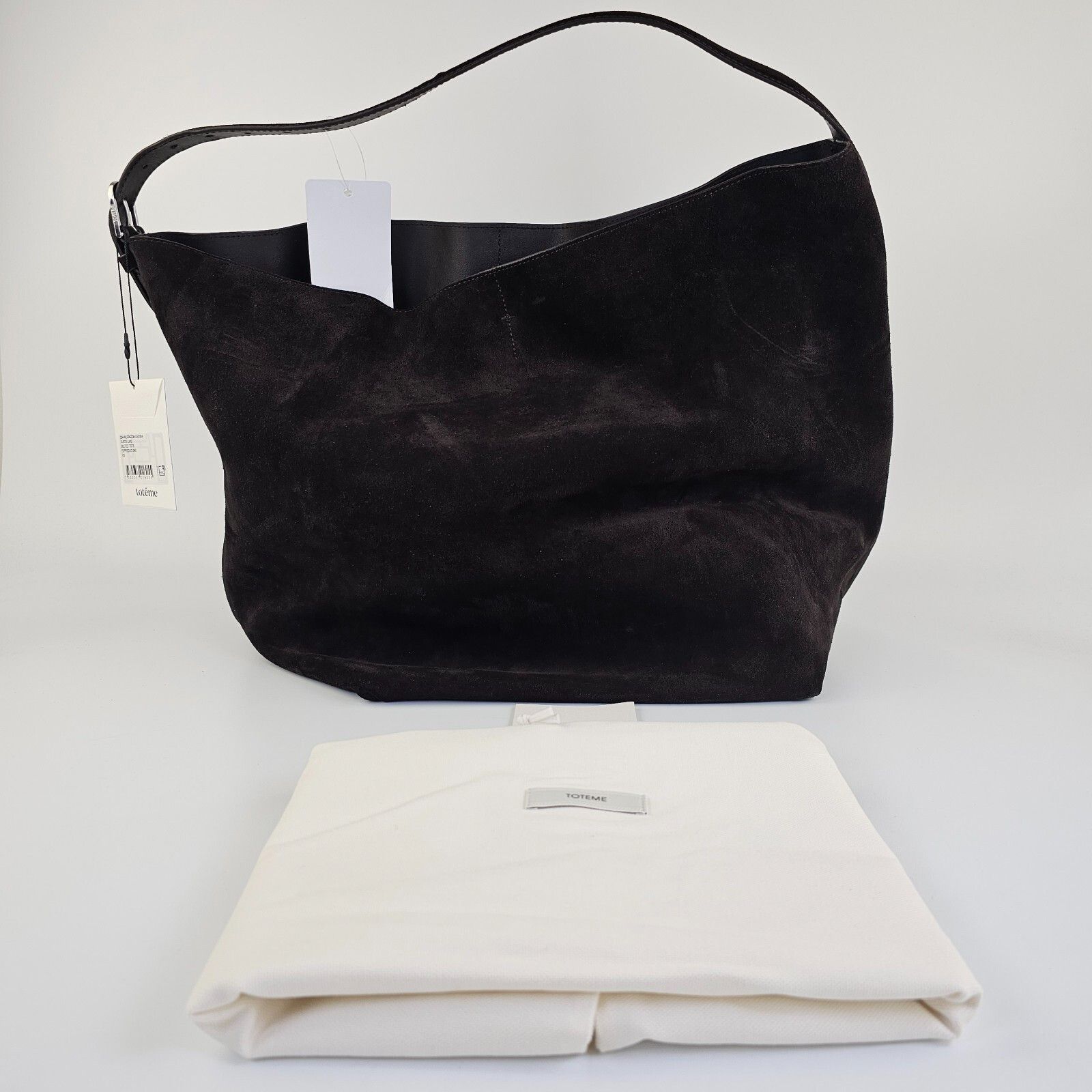 Toteme TOTEME Belted $1150 Espresso Suede Tote Bag New And Authenti Size ONE SIZE - 2 Thumbnail
