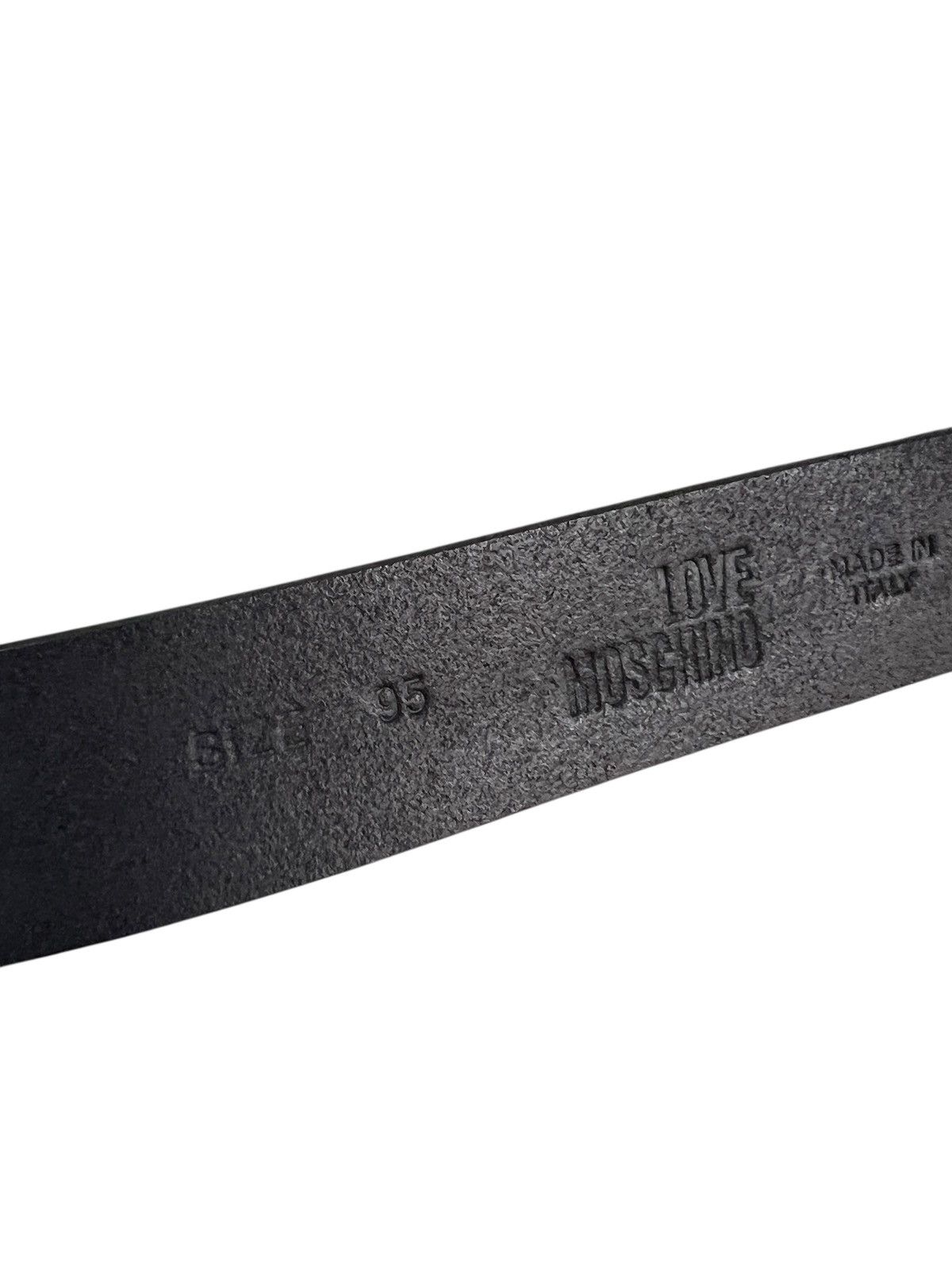 Moschino Moschino ‘Explicit Love” Leather Belt Size ONE SIZE - 7 Thumbnail