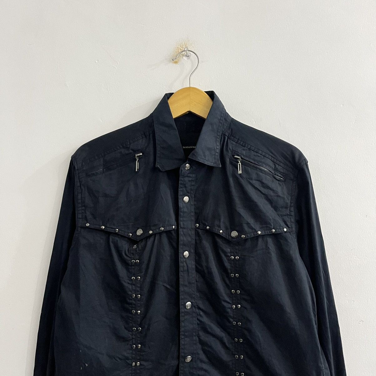 Japanese Brand Bareback Real Adress Studded Gothic Shirt Size US L / EU 52-54 / 3 - 2 Thumbnail
