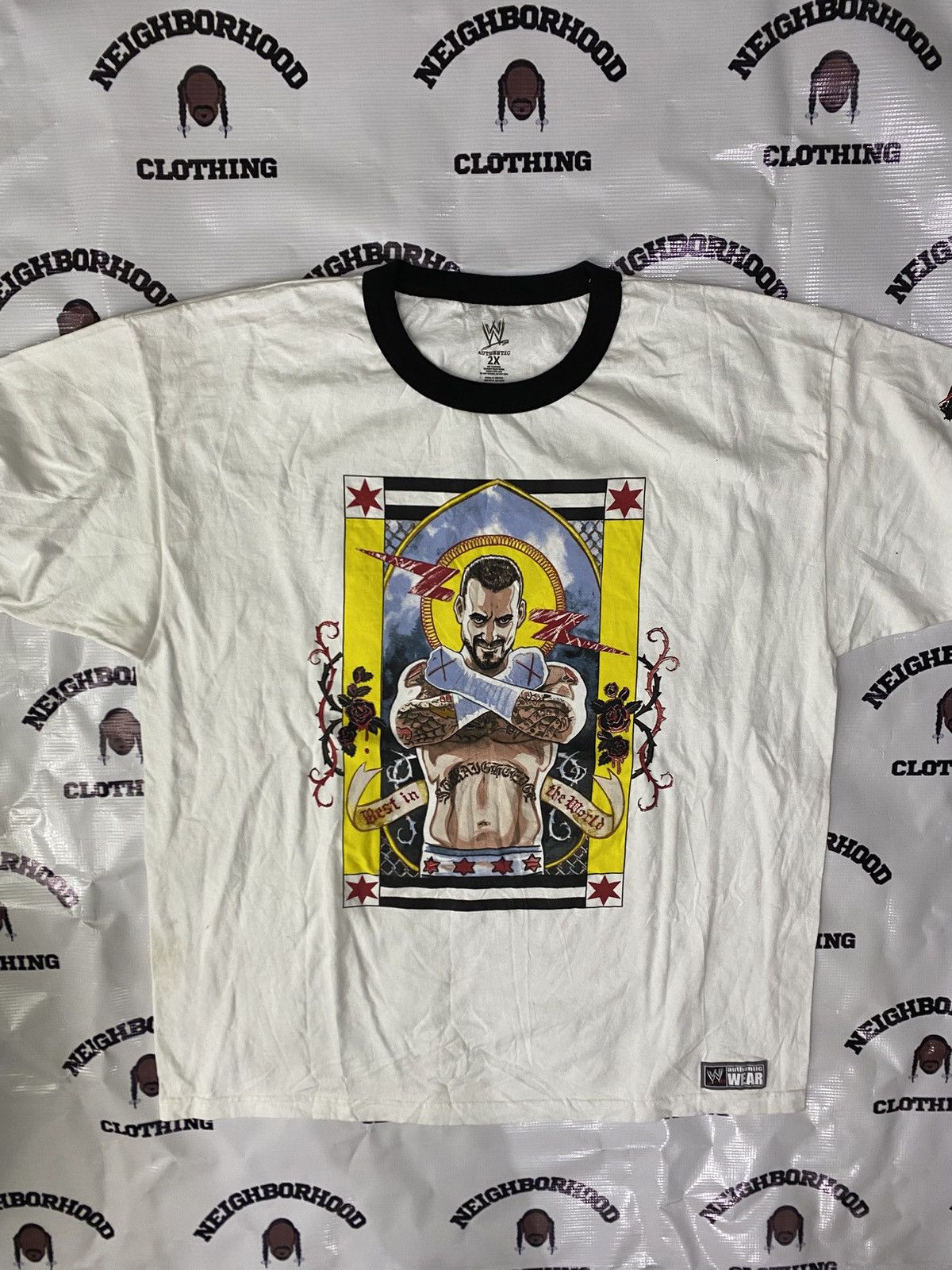 WWE CM PUNK SAINT TEE. Size US XXL / EU 58 / 5 - 2 Thumbnail