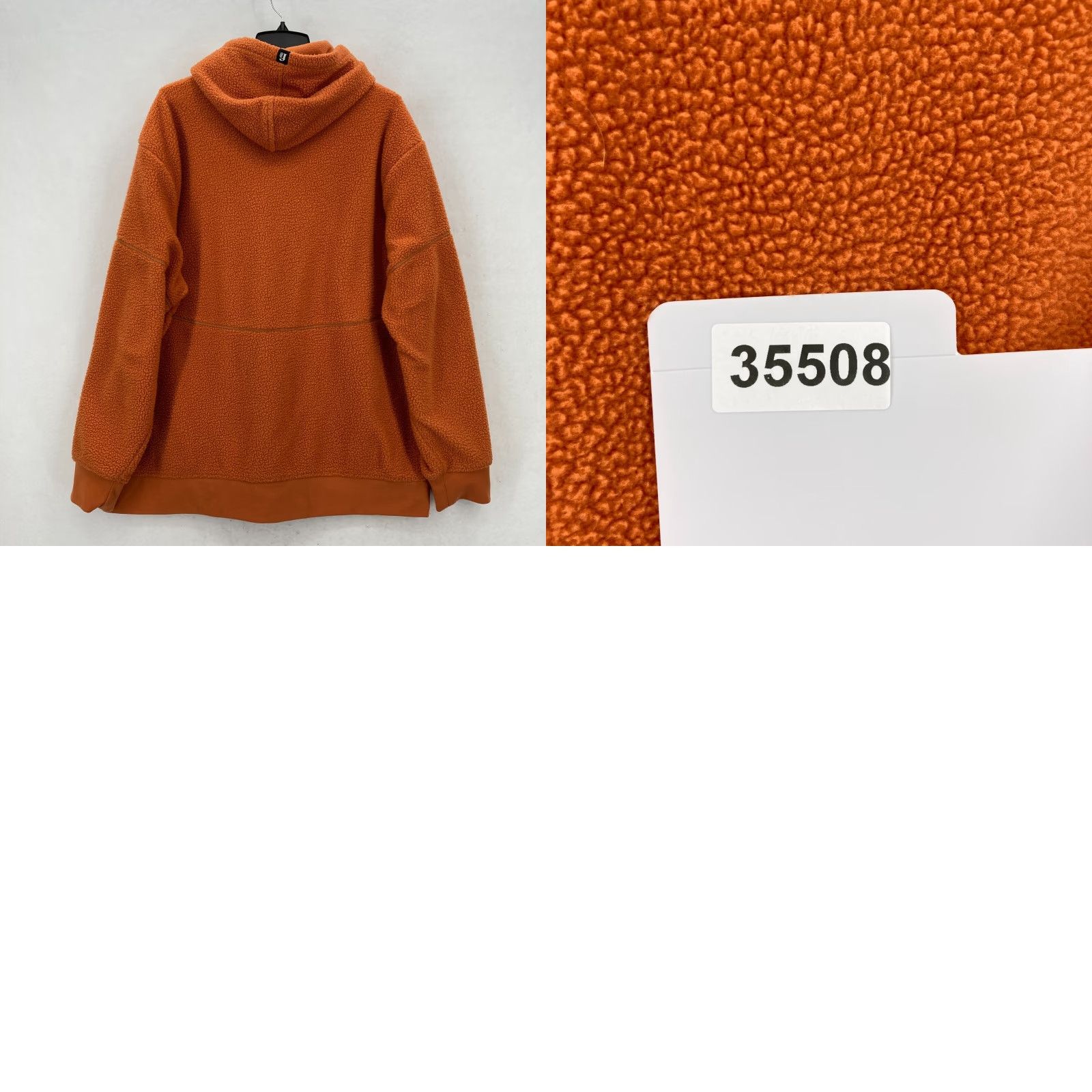 Bonobos Bonobos Fielder Fleece Full Zip Hooded Jacket Mens 2XL Burnt Orange Drawstring Size US XXL / EU 58 / 5 - 9 Thumbnail