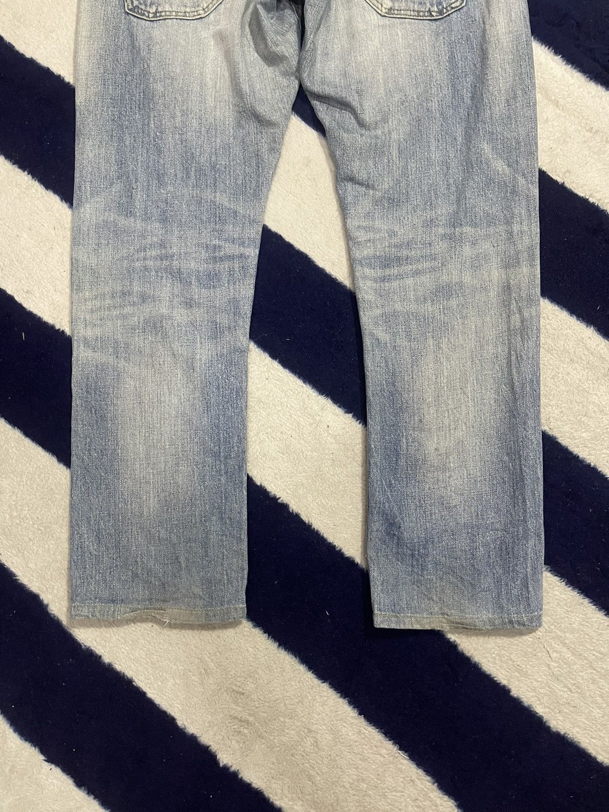 Edwin × Japanese Brand Edwin Exclusive Vintage Distressed Jeans (14) Size US 33 - 8 Thumbnail