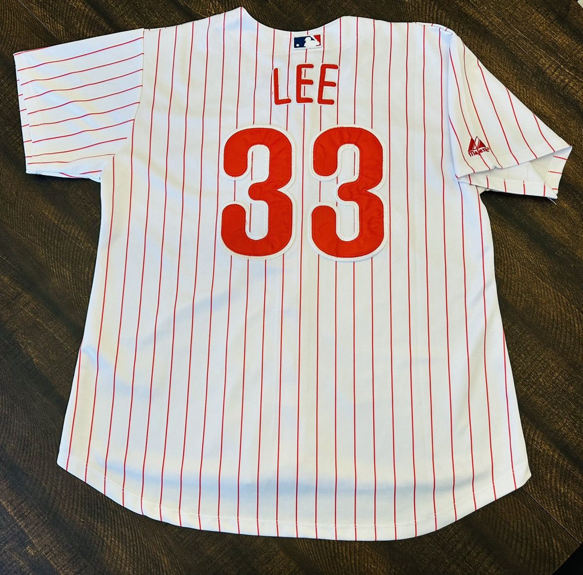 Majestic Majestic Women’s Cliff Lee #33-Philly Phillies Jersey-XL Size XL / US 12-14 / IT 48-50 - 10 Thumbnail