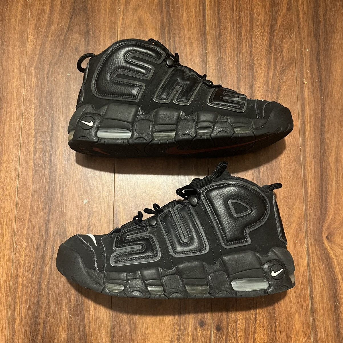 Nike × Supreme Nike Supreme x Air More Uptempo Black 902290-001 Size 9.5 Size US 9.5 / EU 42-43 - 1 Thumbnail