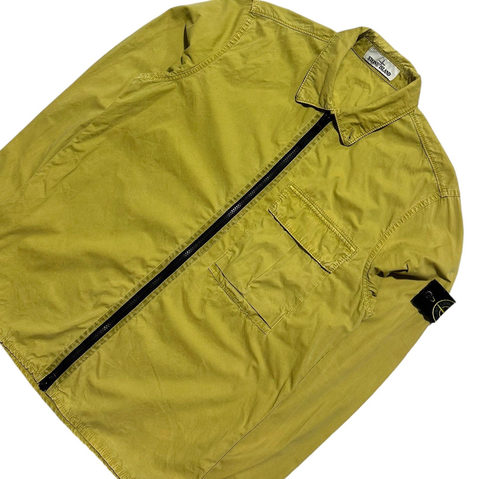 Stone Island Stone Island Zip Up Canvas Overshirt Size US M / EU 48-50 / 2 - 2 Thumbnail