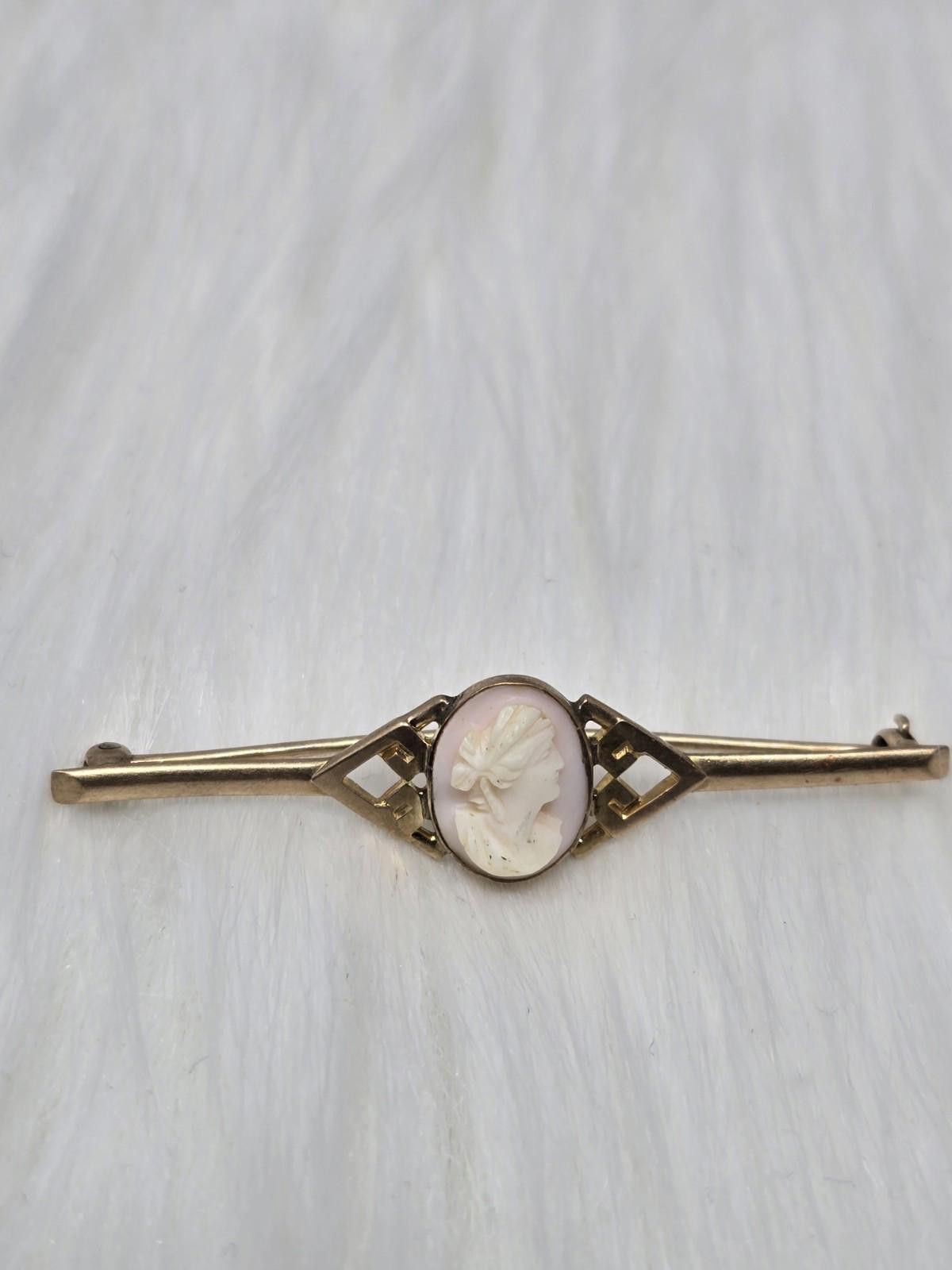 Other Antique Victorian 10k Gold Carved Cameo Brooch Pin 2.5g Size ONE SIZE - 1 Thumbnail