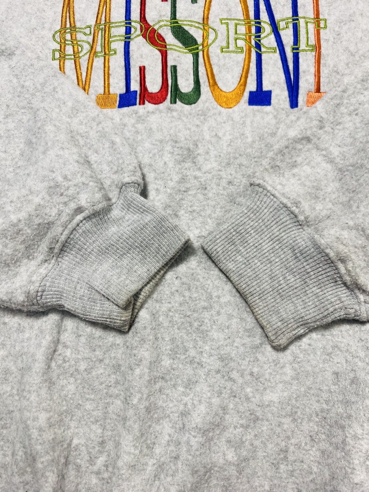 Missoni Vintage 90s Missoni Sport Spellout Multicolour Sweatshirt Size US M / EU 48-50 / 2 - 6 Thumbnail