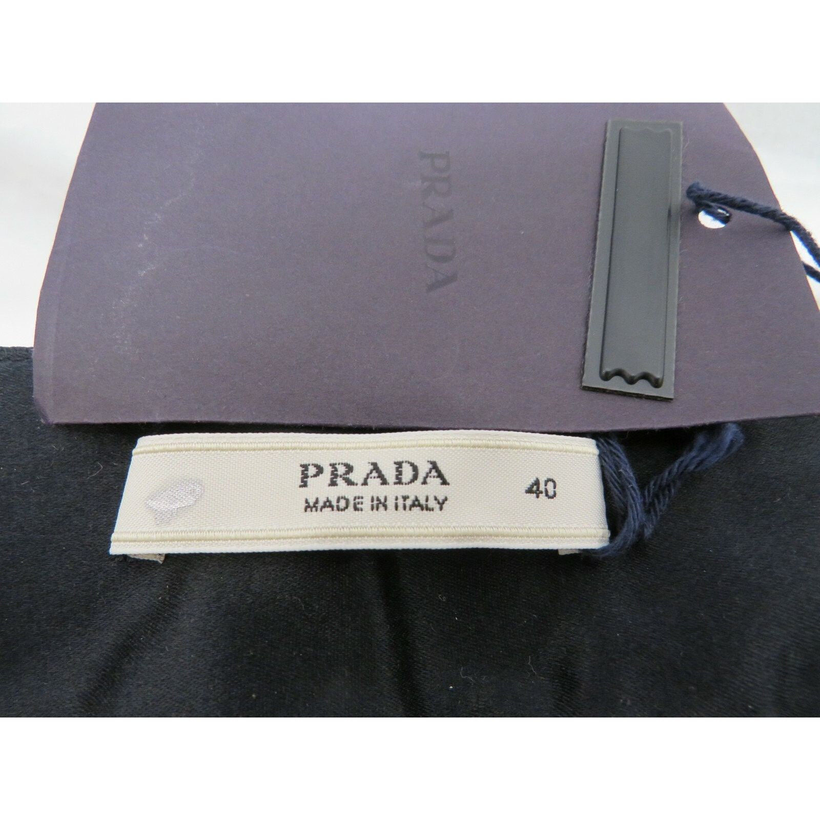 Prada PRADA P9376R BLACK SATIN LACE BOW SLEEVELESS DRESS TOP 40 IT Size S / US 4 / IT 40 - 8 Thumbnail