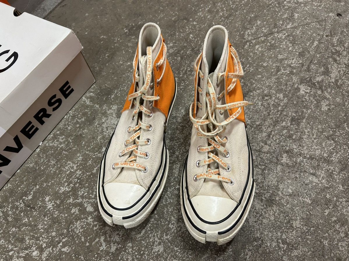 Converse × Feng Chen Wang Feng Chen Wang x Converse Orange and Cream HiTops Size US 11 / EU 44 - 2 Thumbnail
