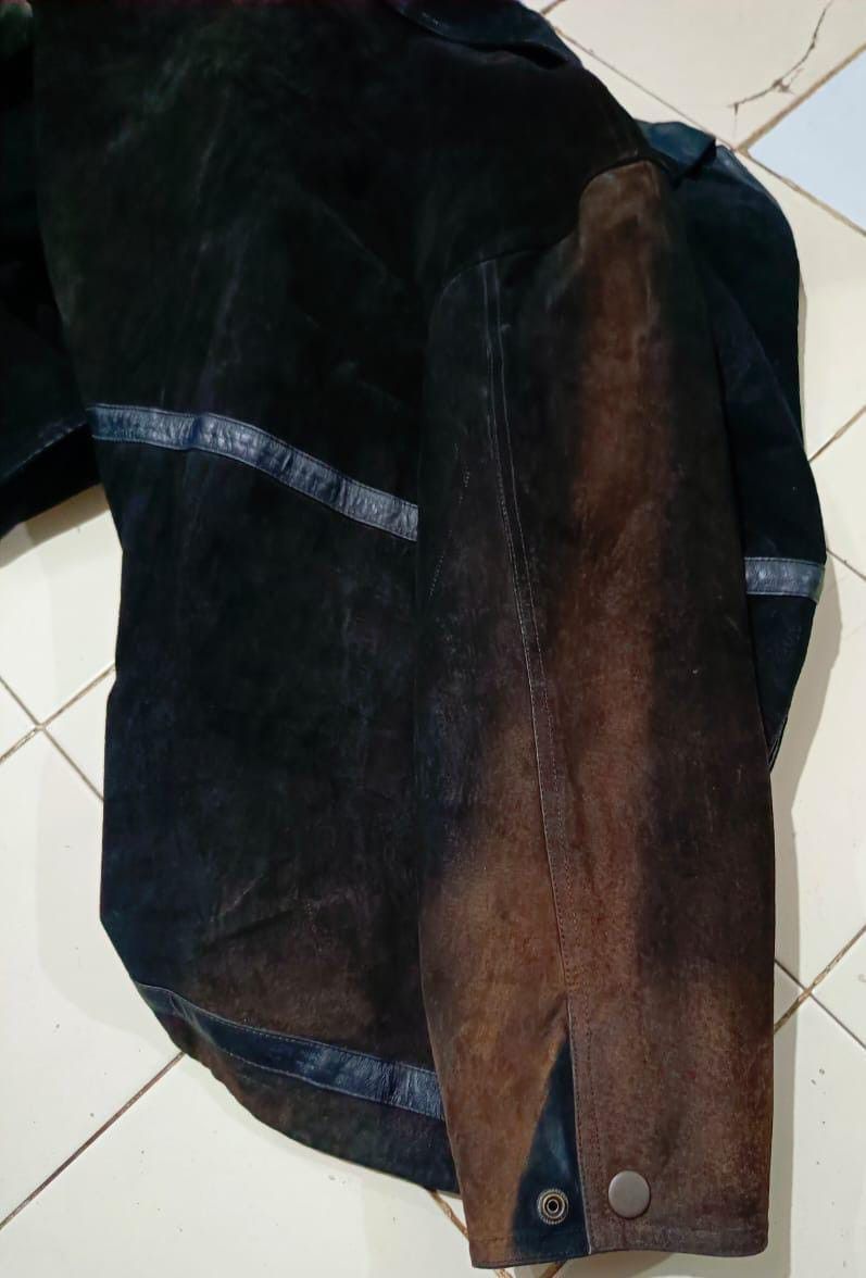 14th Addiction × KMRii × Yasuyuki Ishii 90's Cinzia Pierucci Italy ~Padded Sun Genuine Suede leather Size US L / EU 52-54 / 3 - 11 Thumbnail