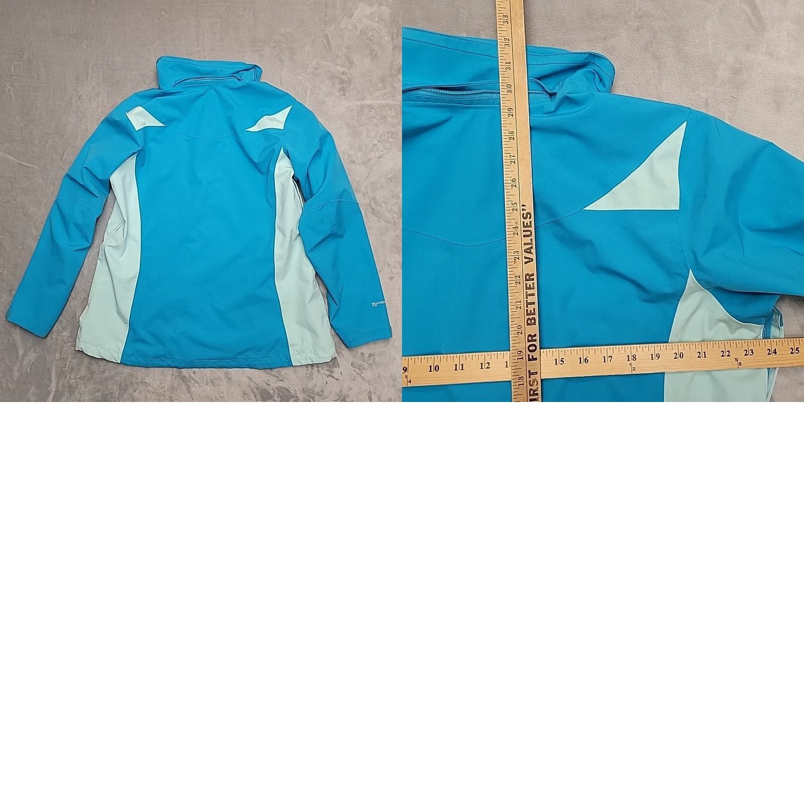 Eddie Bauer Eddie Bauer Weatheredge Jacket Womens 2XL Tall Blue Hooded Lined Parka Coat Weatheredge Wind-Resistant Water-Resistant Colorblock Zip Womens Size XXL / US 16-18 / IT 52-54 - 8 Thumbnail