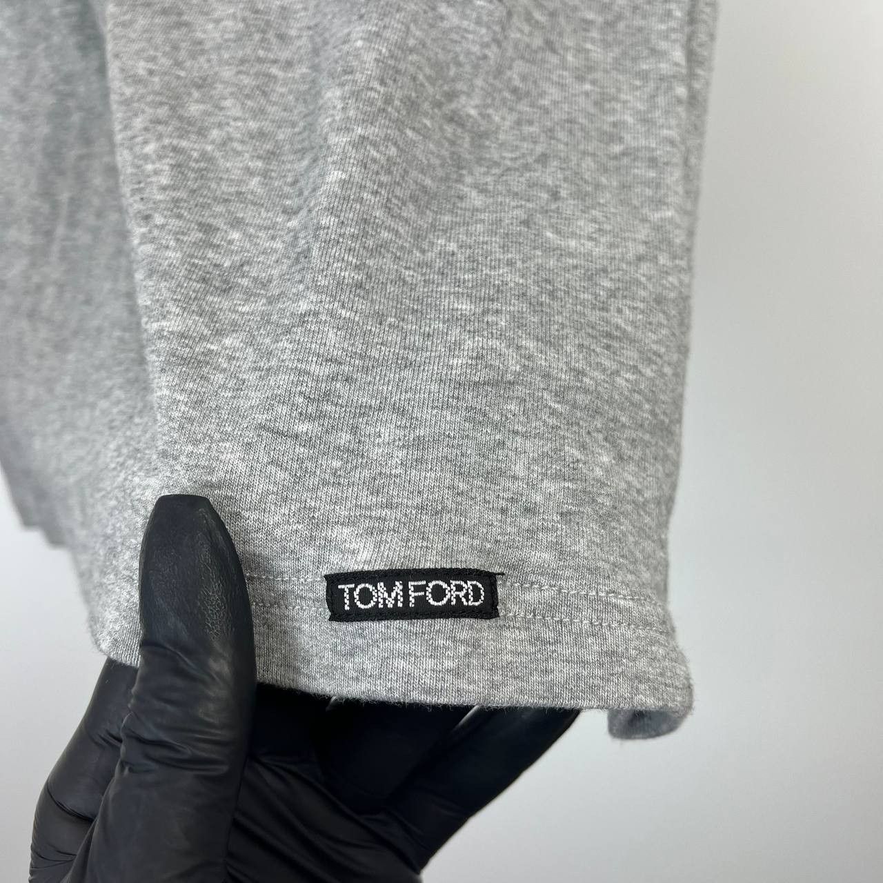 Tom Ford Tom Ford Grey Basic T Shirt Slim Fit Cotton Elastane Size XS Size US XS / EU 42 / 0 - 3 Thumbnail
