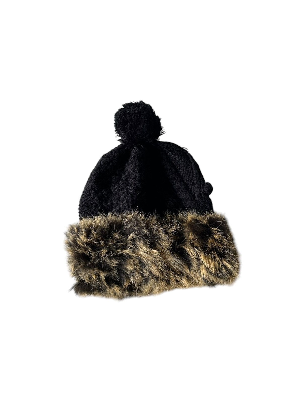 Japanese Brand × Kapital × Vintage Japanese Punk Bondage Style Knitt Fur Beanie Hats Size ONE SIZE - 7 Thumbnail