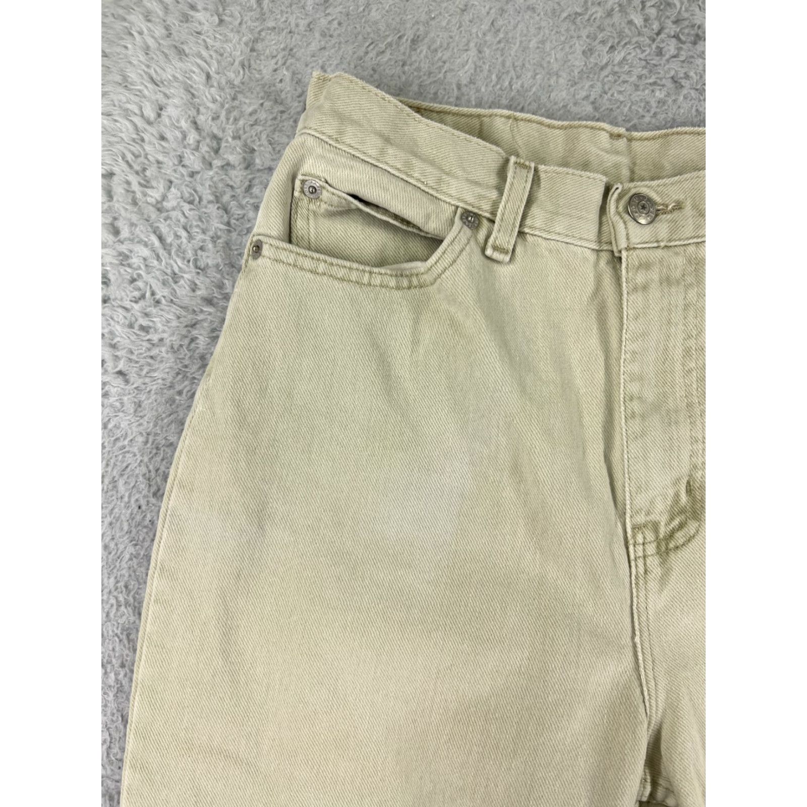 Faded Glory Faded Glory Jeans Women 10 Beige Denim Straight High Rise Cotton Made USA Pants Size 32" / US 10 / IT 46 - 7 Thumbnail