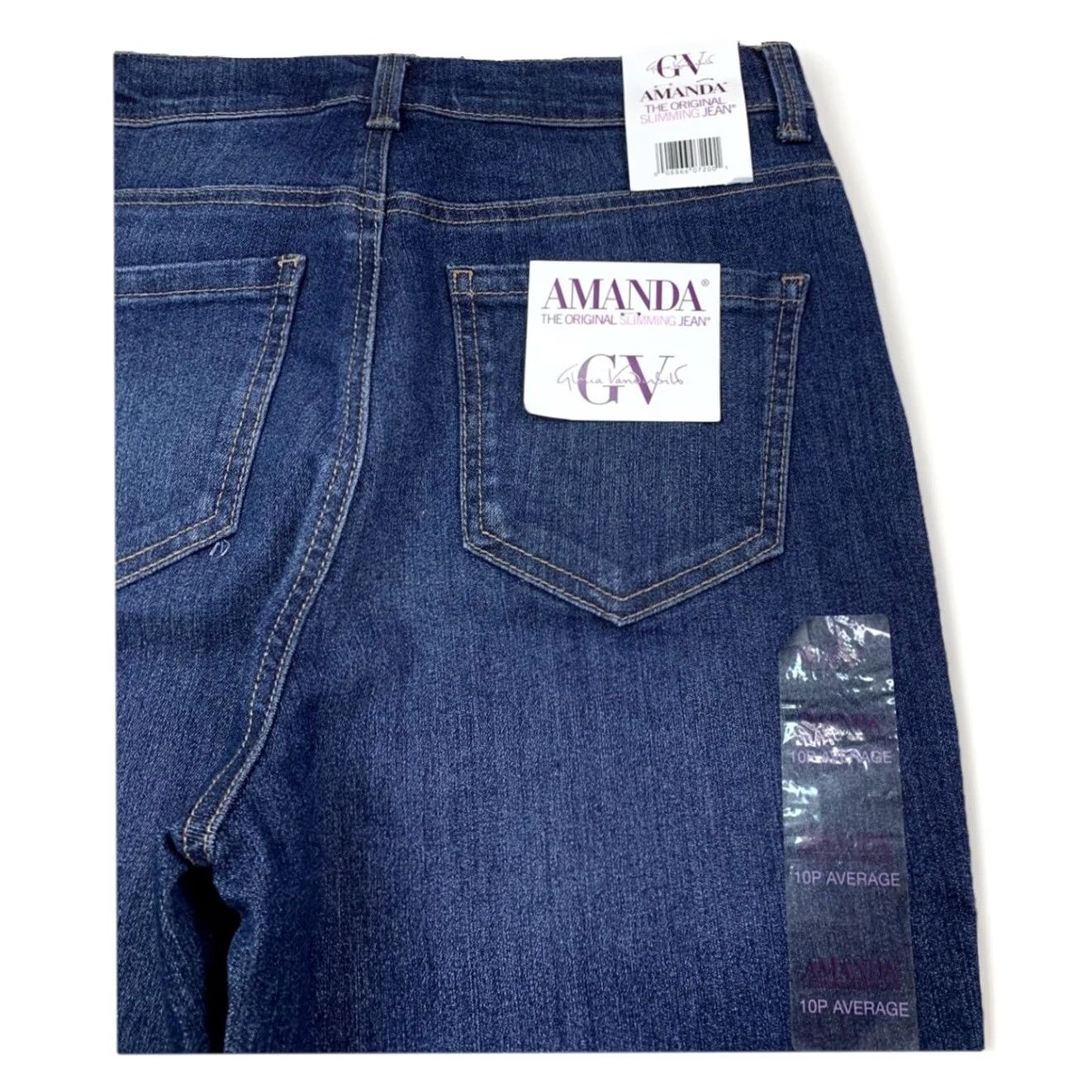 Gloria Vanderbilt Gloria Vanderbilt Amanda Slimming Jean Tapered Leg 10 Petite NWD-12681 Size 32" / US 10 / IT 46 - 7 Thumbnail