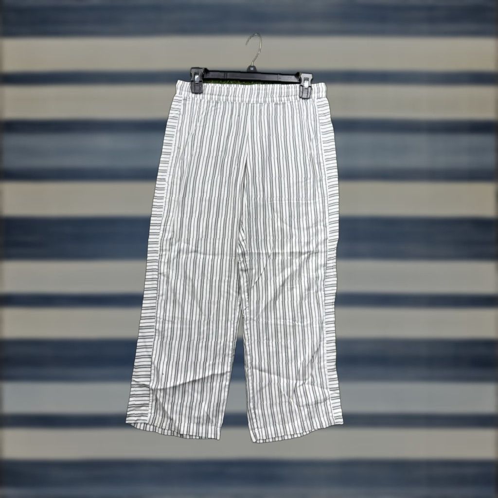Ugg UGG Australia Pants Women's Small Blue White Striped Cotton Blend Lounge Sleepwear Size 28" / US 6 / IT 42 - 1 Thumbnail