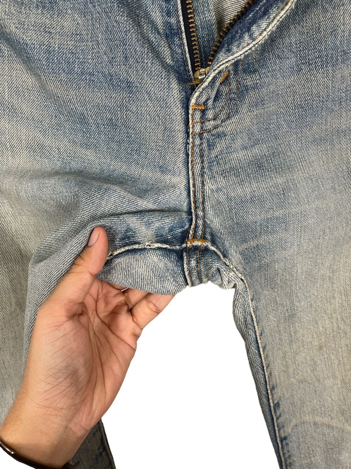 Levi's × Levi's Vintage Clothing Levis Zipper Fly Faded Blue Big E Flare Jeans Size US 30 / EU 46 - 12 Thumbnail