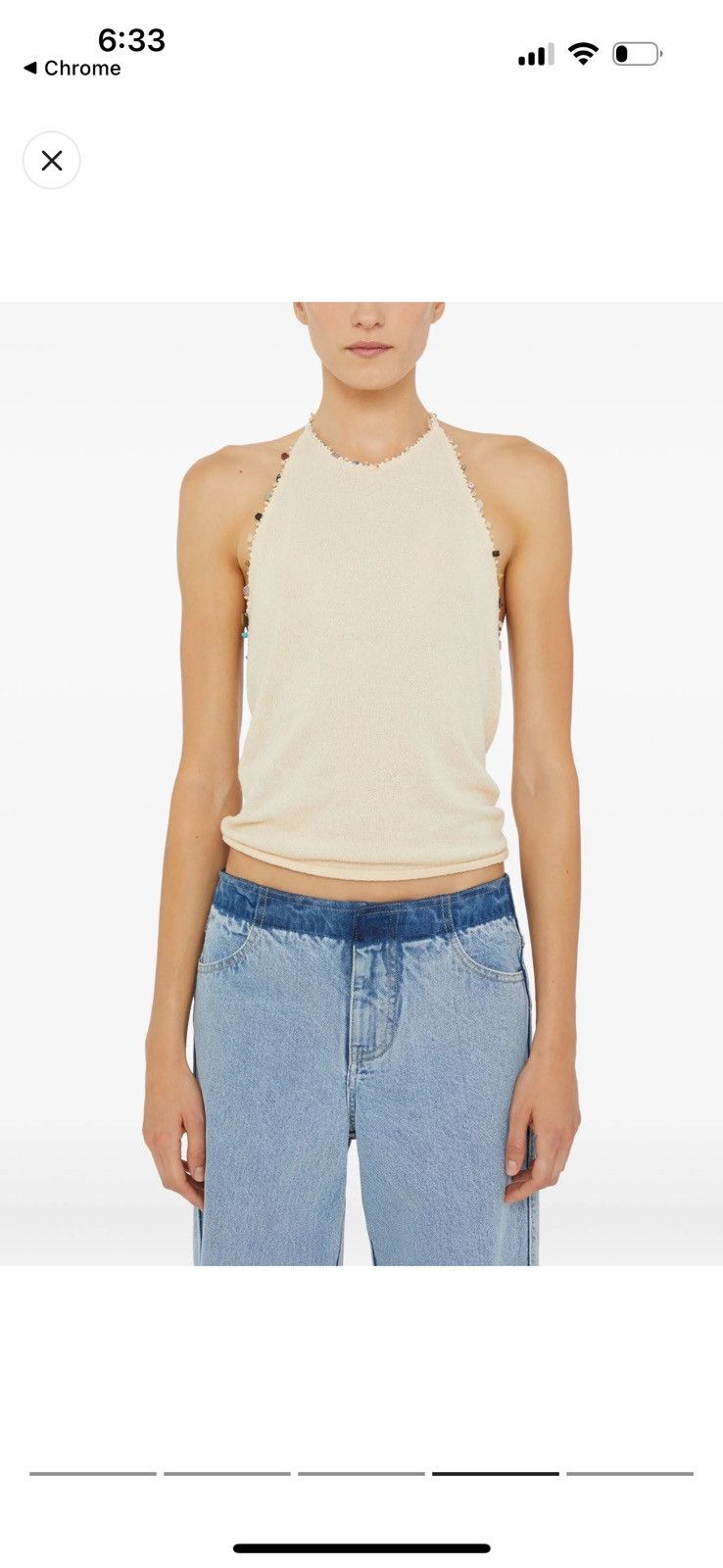 Christopher Esber Christopher Esber Beach Quartz halter-neck tank top Size XS / US 0-2 / IT 36-38 - 2 Thumbnail