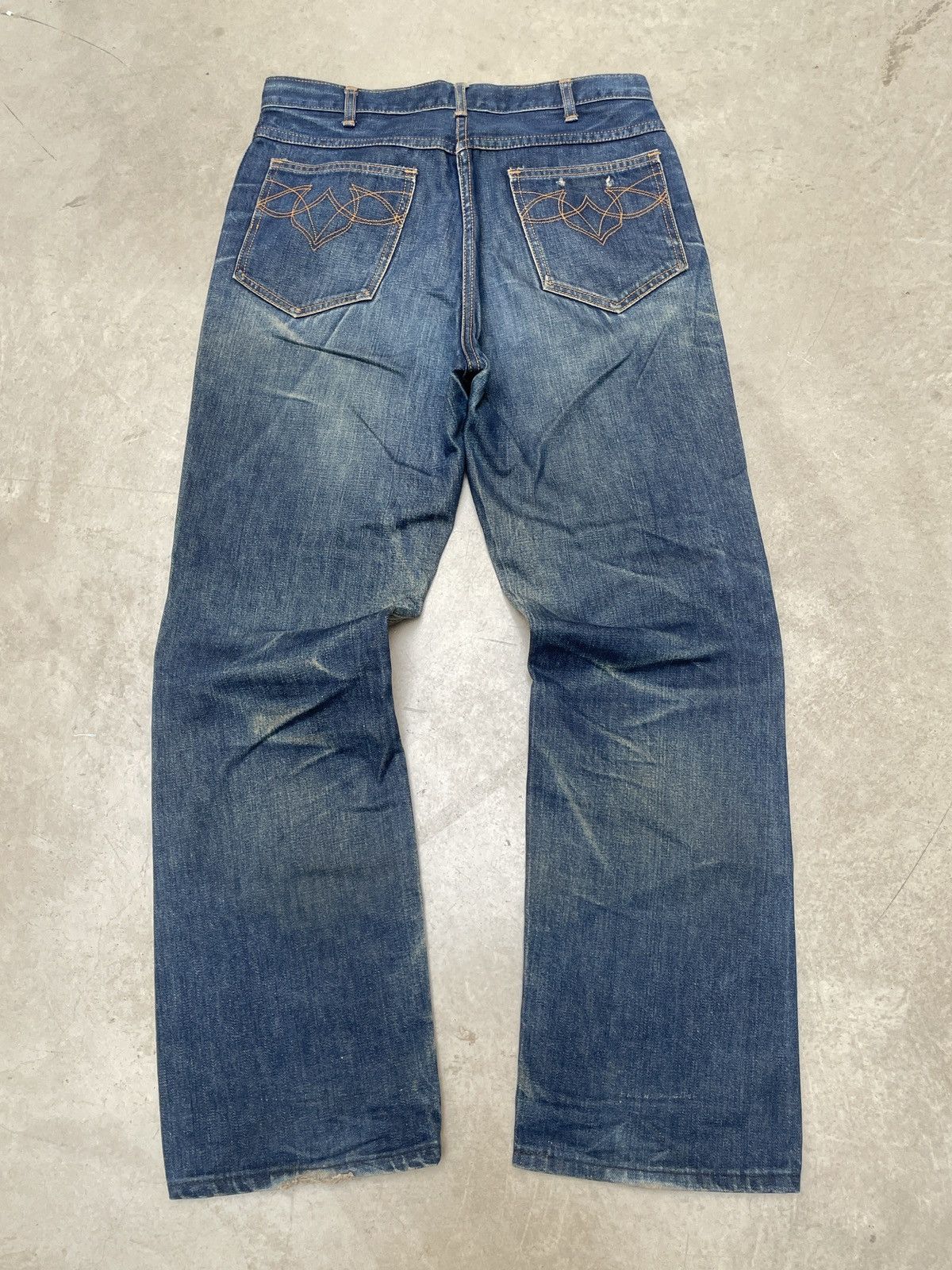 Dickies Vintage Dickies Denim Talon Zip Whiskers Fade W32 Size US 32 / EU 48 - 18 Thumbnail