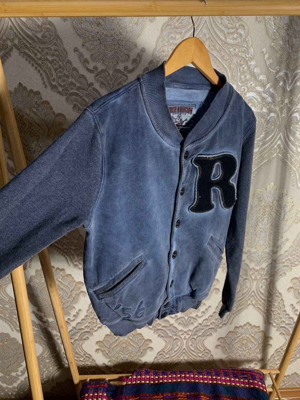 True Religion × Vintage VERY RARE TRUE RELIGION BOMBER JACKET BIG LOGO JAPAN STYLE Size US S / EU 44-46 / 1 - 5 Thumbnail