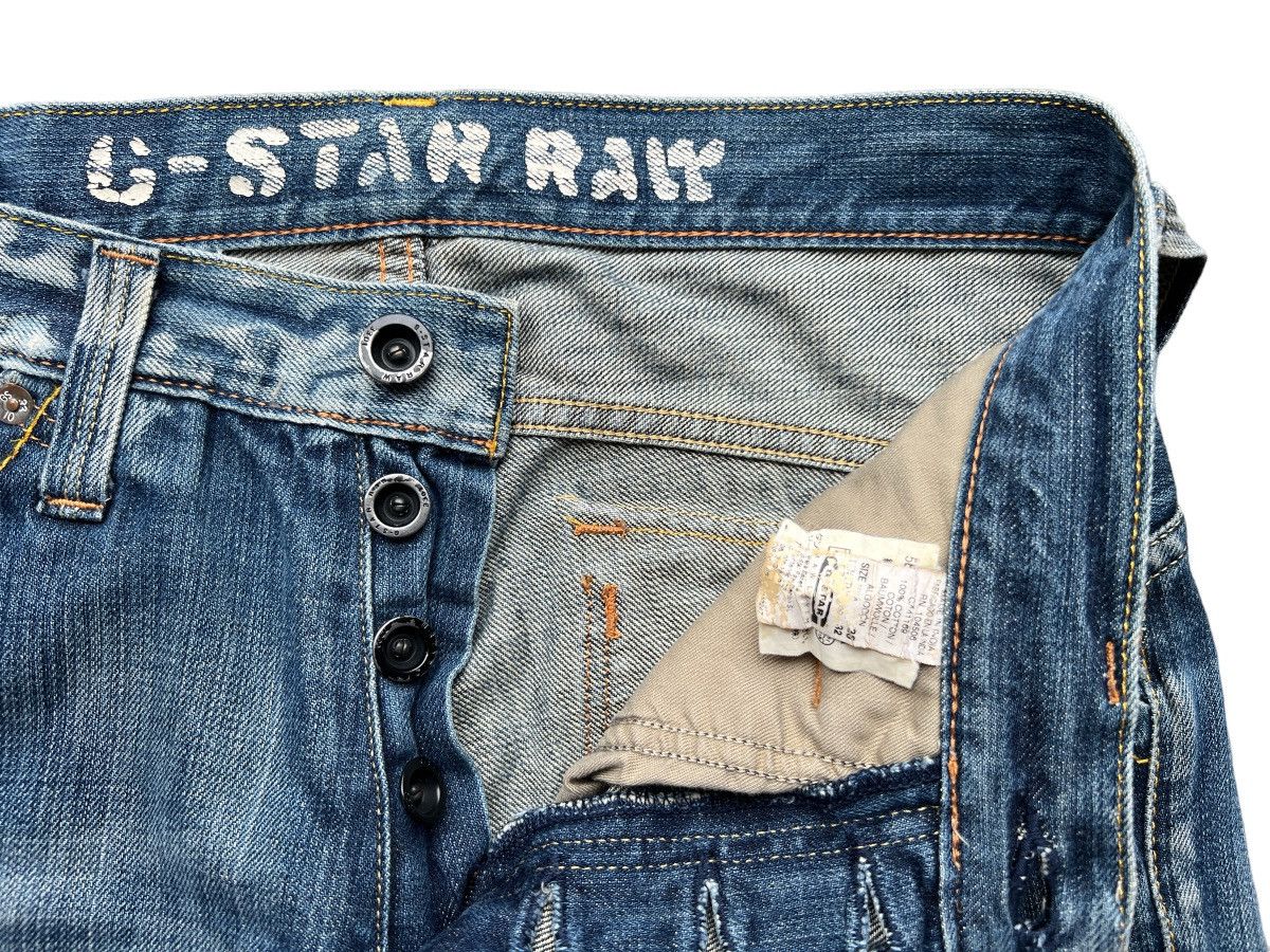 G-Star Vintage G-Star Raw Distressed Ripped Denim Jeans 31x32 Size US 31 - 10 Thumbnail