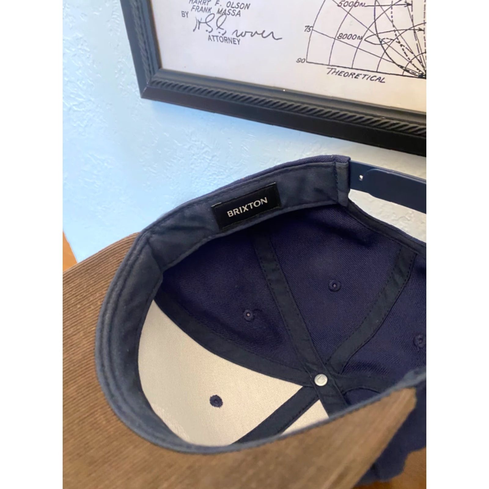 Brixton VTG BRIXTON Corduroy Hat Purple Adjustable Mens Casual Wear Size ONE SIZE - 5 Thumbnail