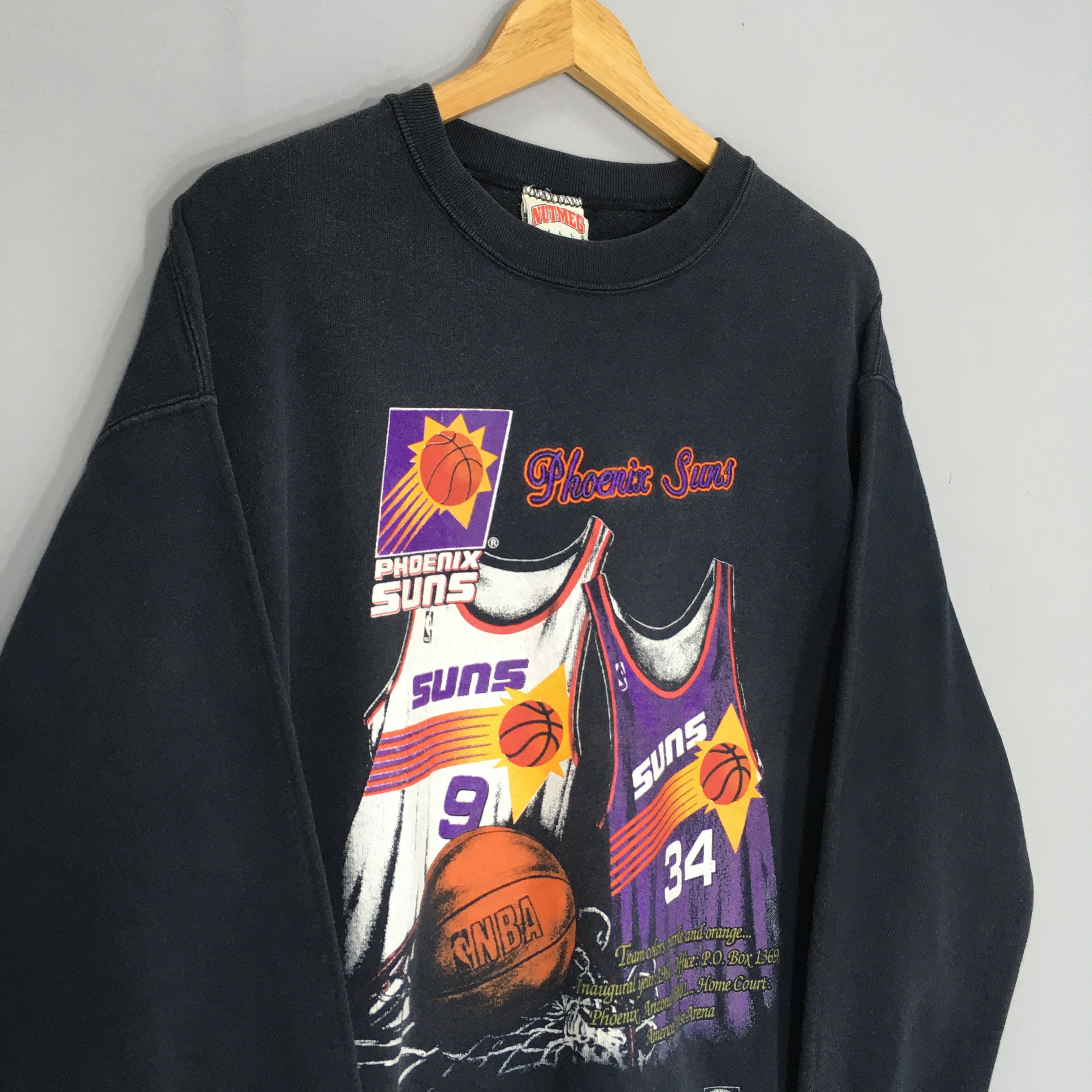 NBA × Nutmeg × Vintage Vintage 90s Phoenix Suns NBA Sweatshirt Large Size US L / EU 52-54 / 3 - 3 Thumbnail