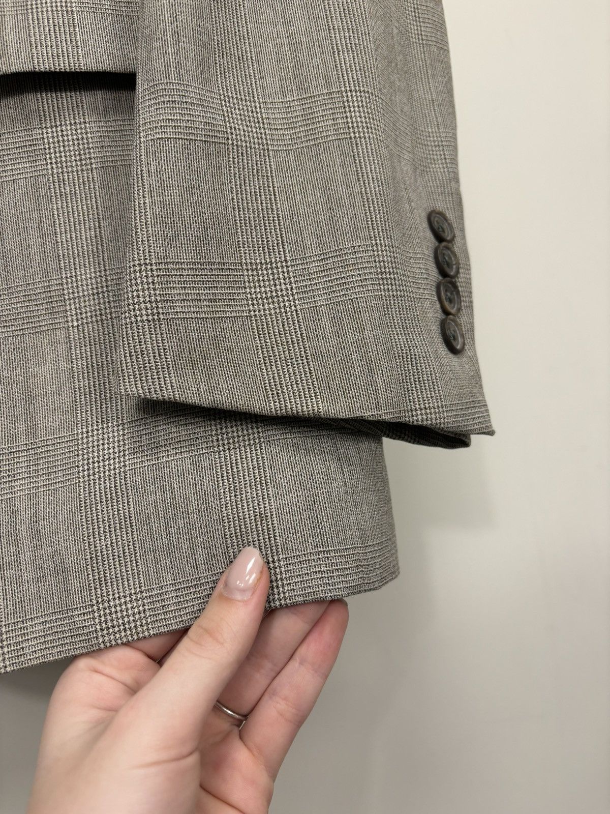 Christian Dior Monsieur Vintage Christian Dior 2-Button Checkered Wool Blazer Jacket Size 48R - 13 Thumbnail