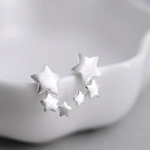 Jewelry Michiko x Hada Elegant Silver Star Earring Size ONE SIZE - 6 Thumbnail