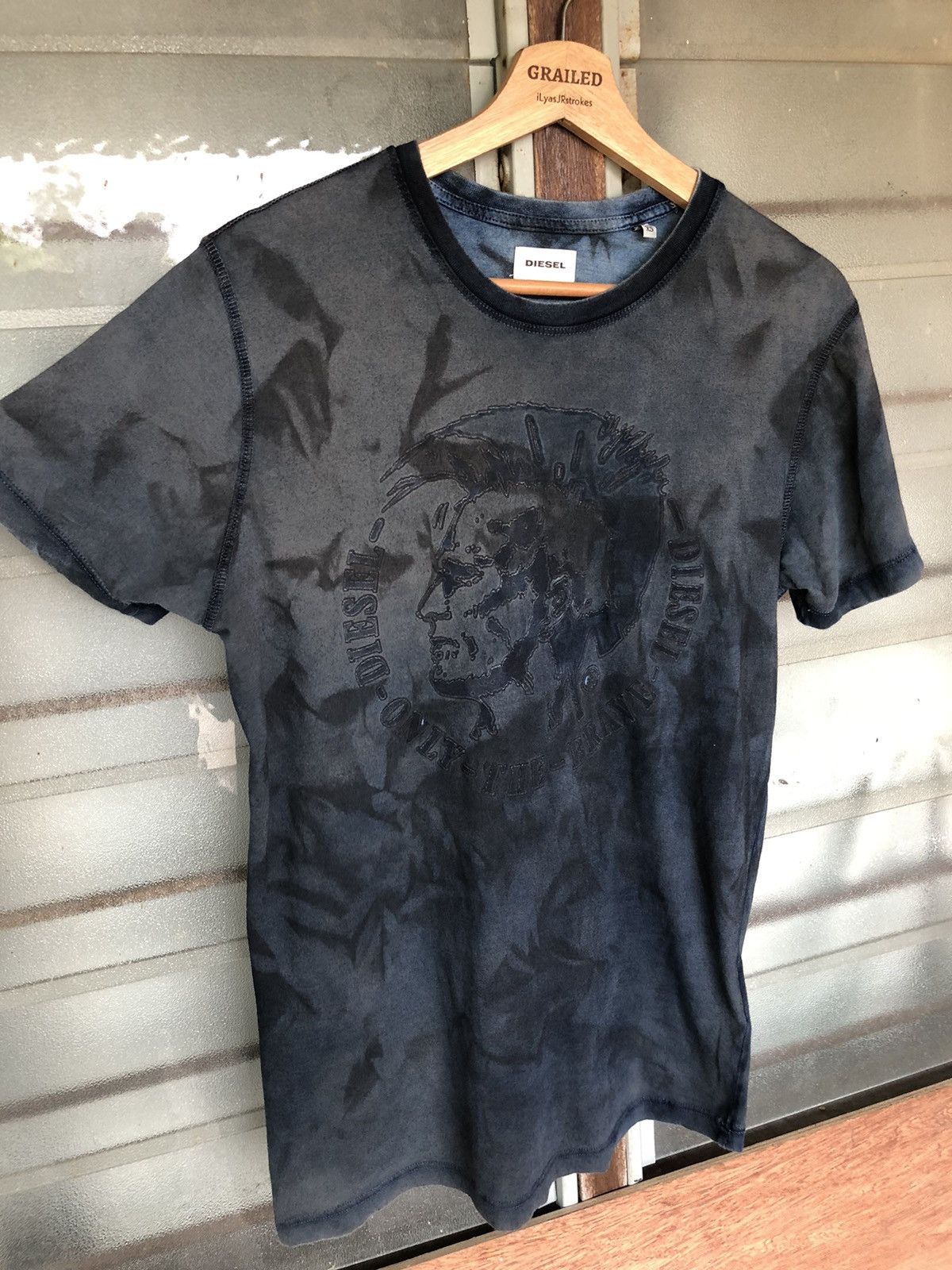 Diesel Diesel Style Punk Blue Black Shirt Tee Size US XS / EU 42 / 0 - 4 Thumbnail