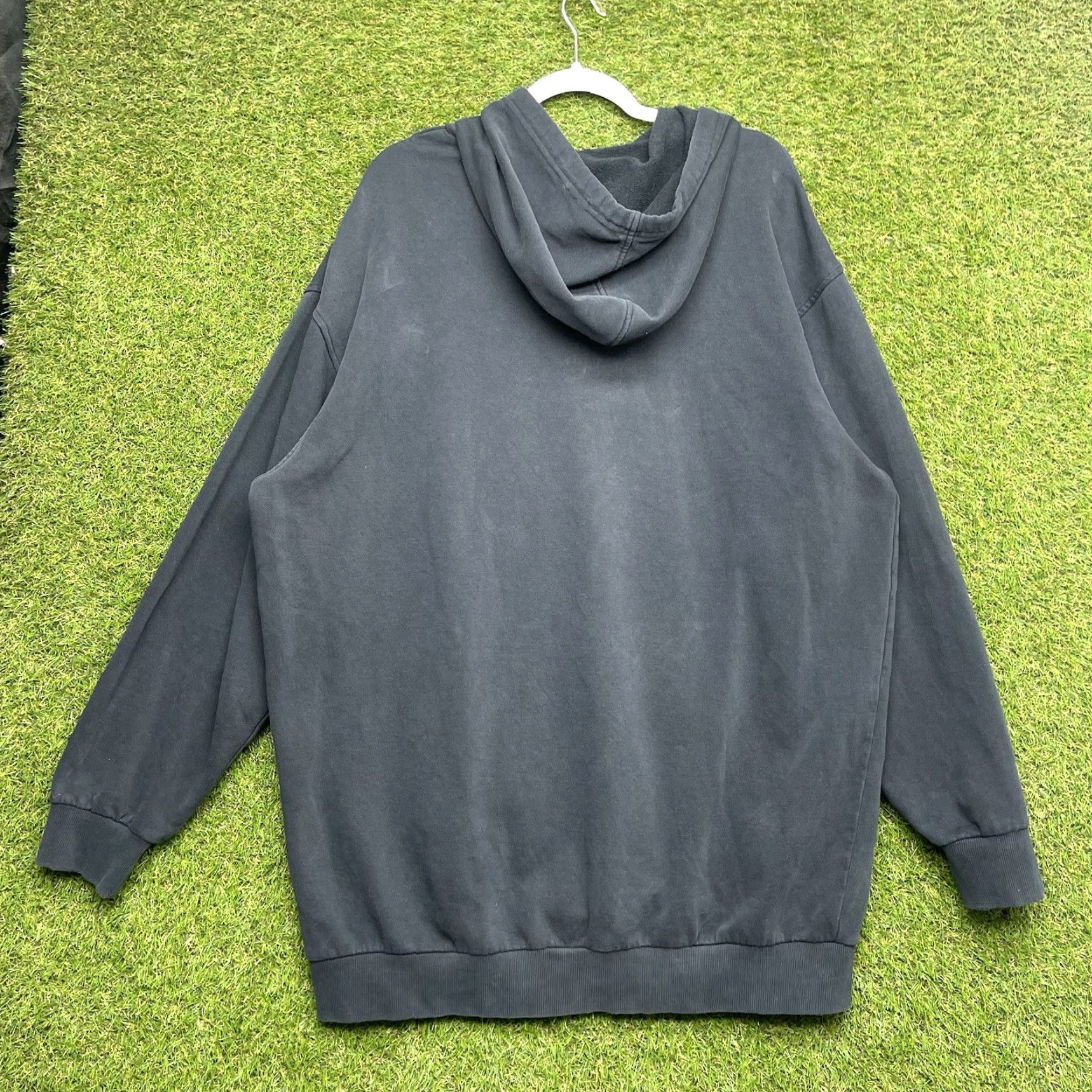 Nike VINTAGE Nike Hoodie Mens Large Tall LT Swoosh Spellout Sweatshirt Black 90s Size US L / EU 52-54 / 3 - 7 Thumbnail