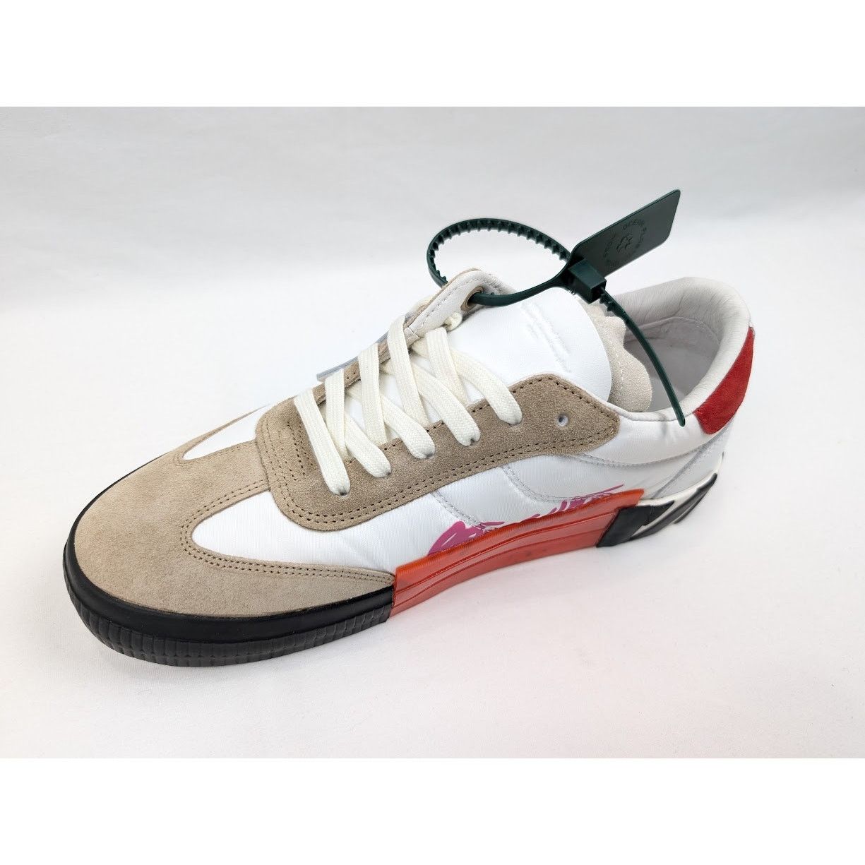 Off-White o1rshd1 New Low Vulcanized Sneakers in White/Beige Size US 8 / EU 41 - 12 Thumbnail