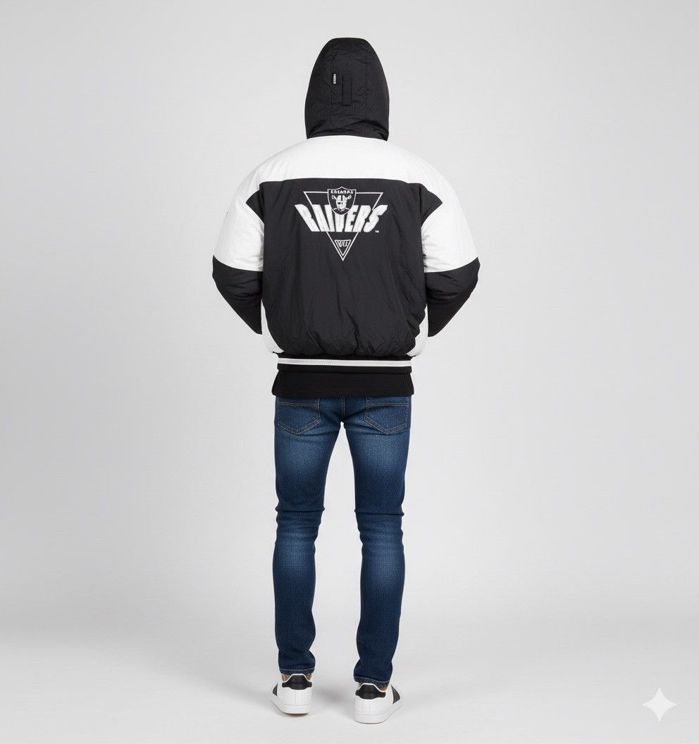 Logo 7 🔥Very Rare Raiders Logo 7 Puffer Hoodies Jacket Size US XXL / EU 58 / 5 - 1 Thumbnail