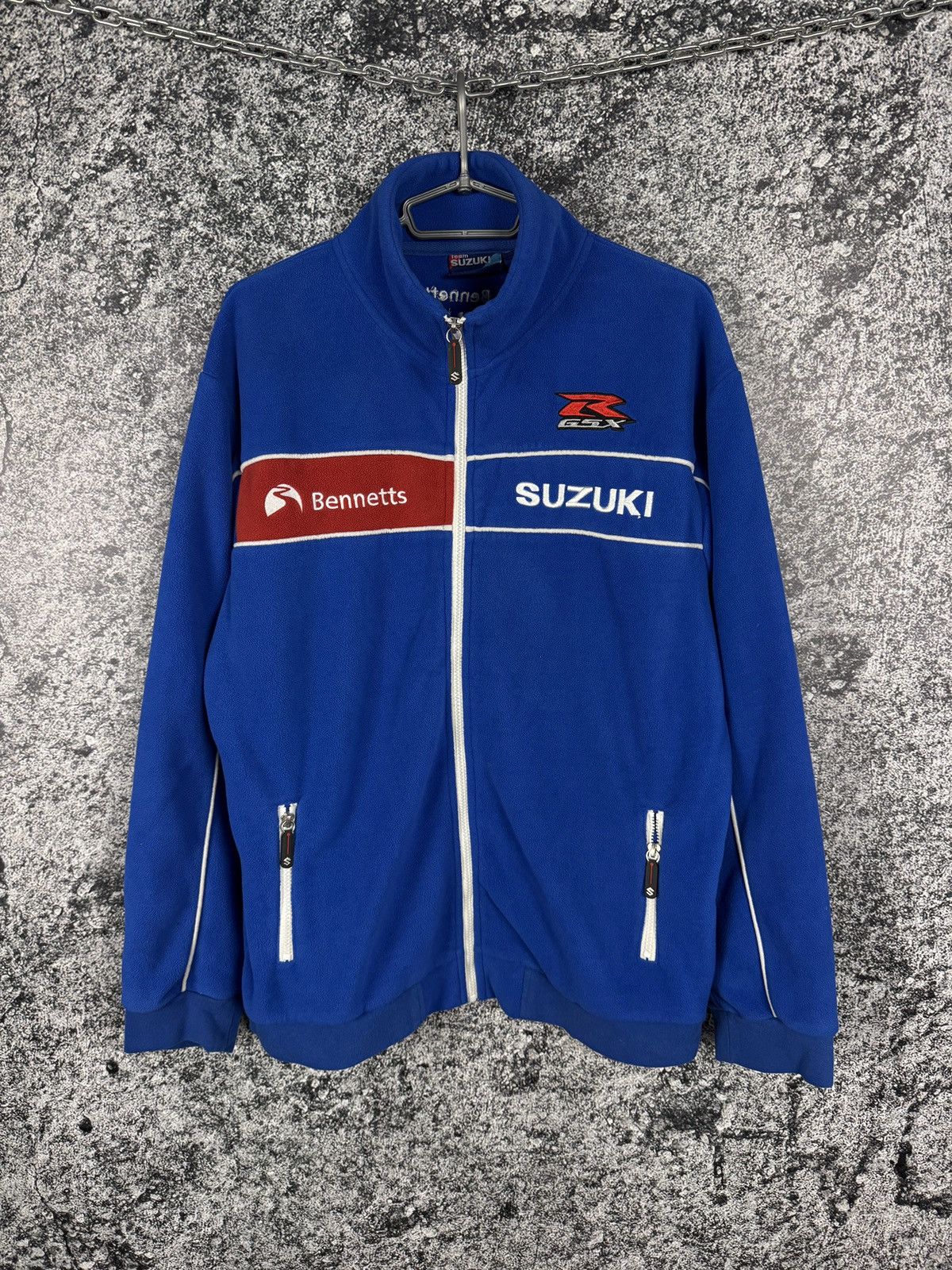 Vintage Team Suzuki Racing Full Zip Fleece Jacket Official MOTO XL Size US XL / EU 56 / 4 - 1 Thumbnail