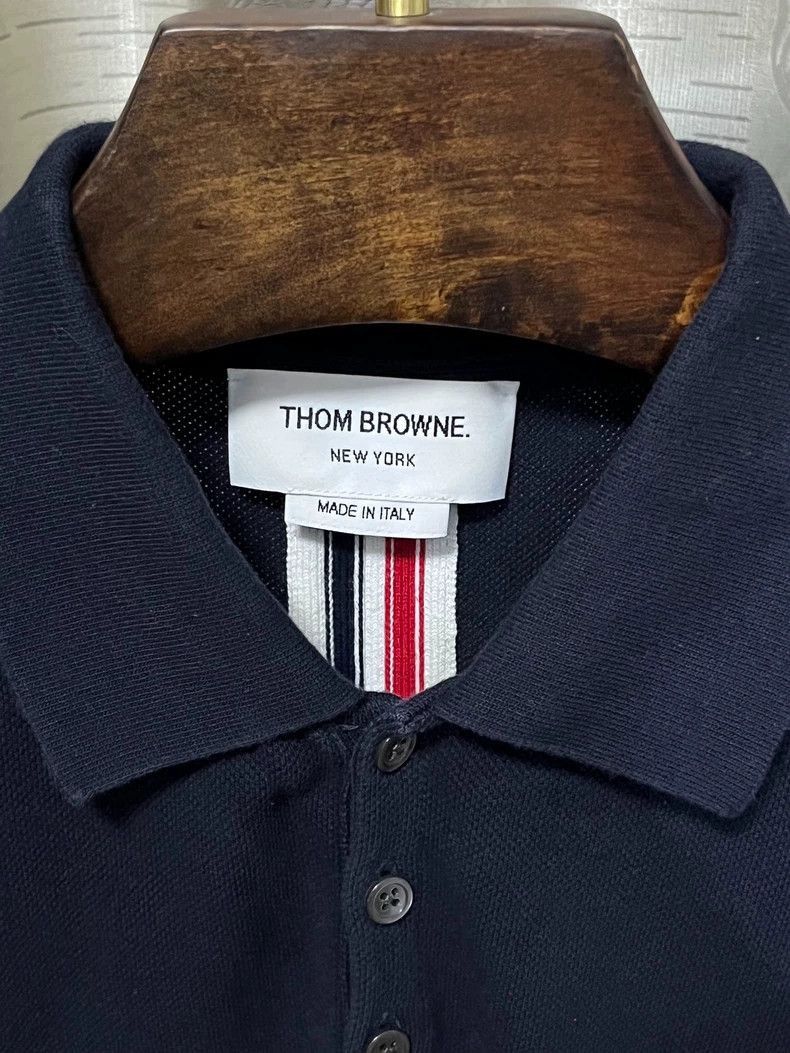 Thom Browne Thom Browne Thom Browne Short Sleeve Polo Shirt Size 2-250 Size US M / EU 48-50 / 2 - 4 Thumbnail