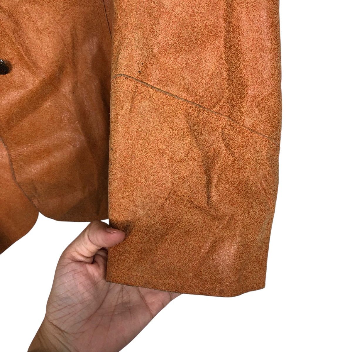 Vintage 📌Vintage Leather Jacket Otto Collection Issey Miyake Size US L / EU 52-54 / 3 - 16 Thumbnail