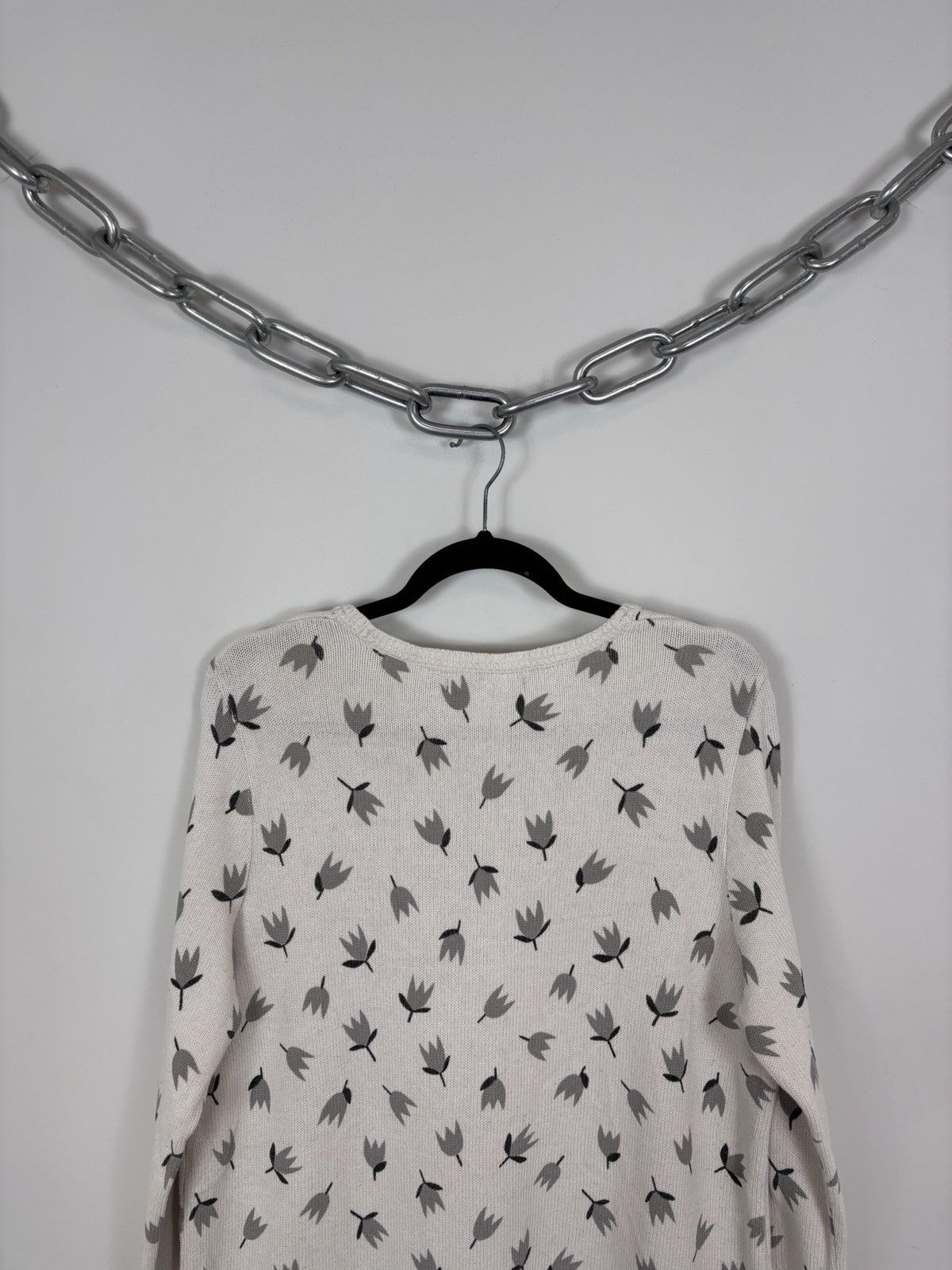 Gudrun Sjoden Gudrun Sjoden Women’s Leaf Pattern Cotton Sweater Pullover Size M / US 6-8 / IT 42-44 - 12 Thumbnail