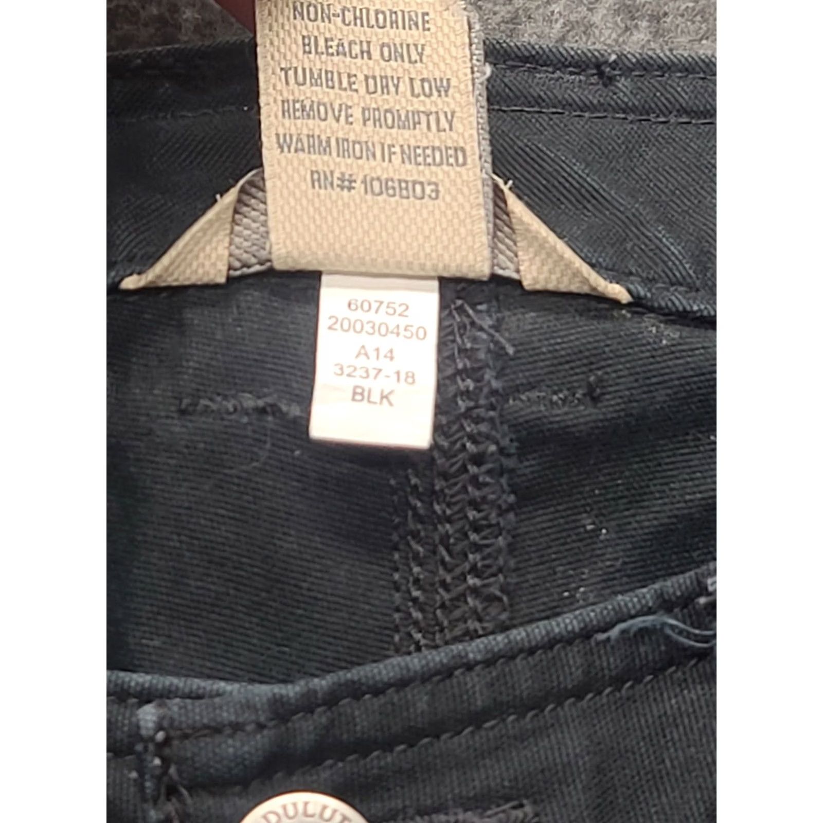CO Duluth Fire Hose Carpenter Pants Womens 10x31 Regular Fit Black Cotton Canvas Bootcut Workwear Size 32" / US 10 / IT 46 - 3 Thumbnail