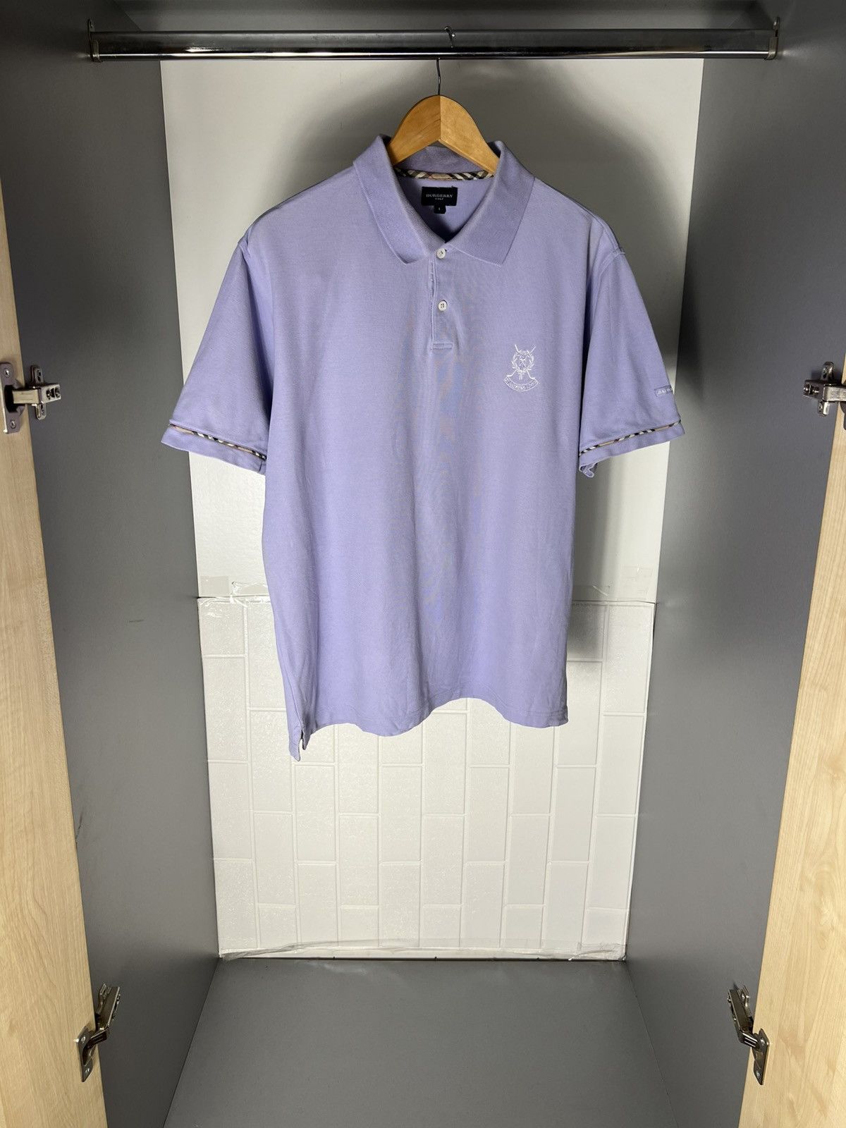 Burberry VINTAGE BURBERRY LONDON GOLF CLASSIC CASUAL POLO RETRO 90s Size US L / EU 52-54 / 3 - 3 Thumbnail