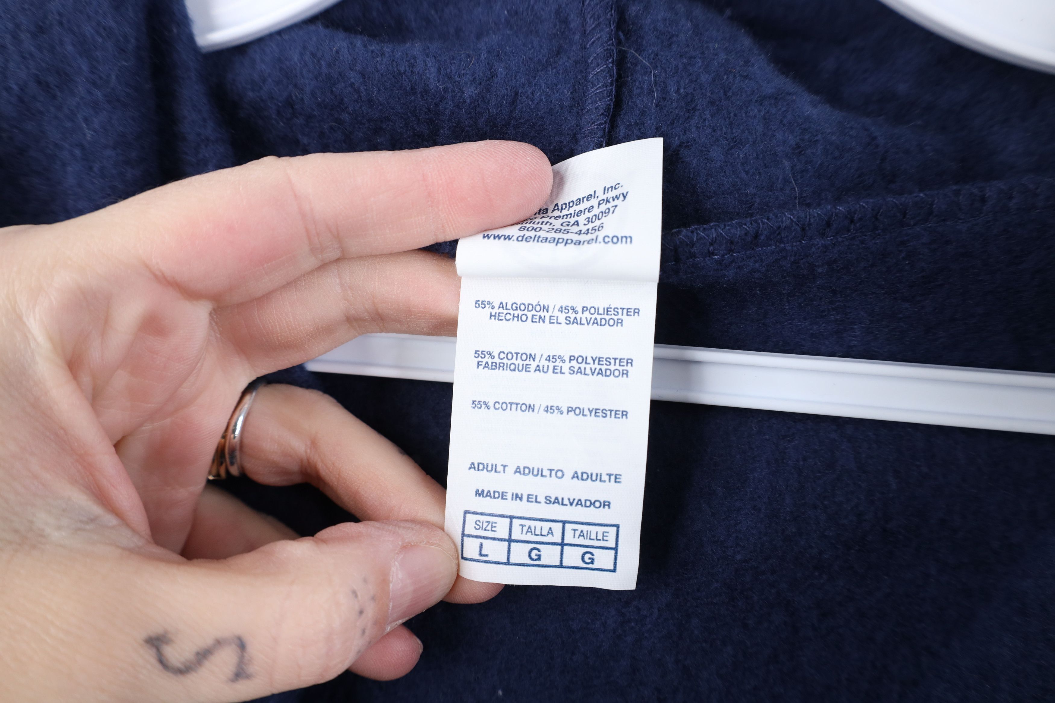 Vintage Vintage Y2K Spell FedEx Shipping Full Zip Hoodie Navy Blue Size US L / EU 52-54 / 3 - 11 Thumbnail