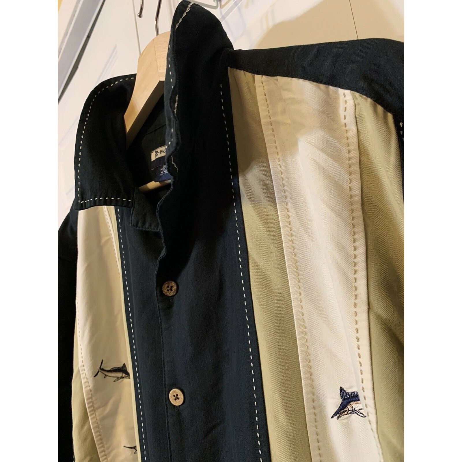 Other WORLD WIDE SPORTSMAN MEN'S Sz L Black Cream Angler FISHING S Size US L / EU 52-54 / 3 - 1 Thumbnail