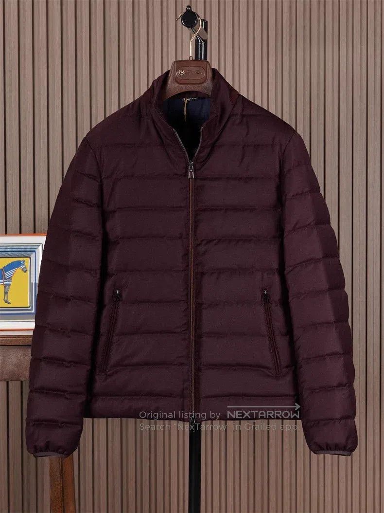 Loro Piana Loro Piana Burgundy Light-Proof Waterproof Down Jacket Size US S / EU 44-46 / 1 - 1 Thumbnail