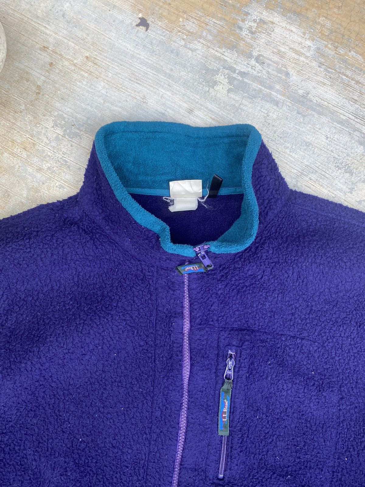 L.L. Bean × Vintage AW Vintage L.L Bean Fleece Jacket Size US XL / EU 56 / 4 - 4 Thumbnail