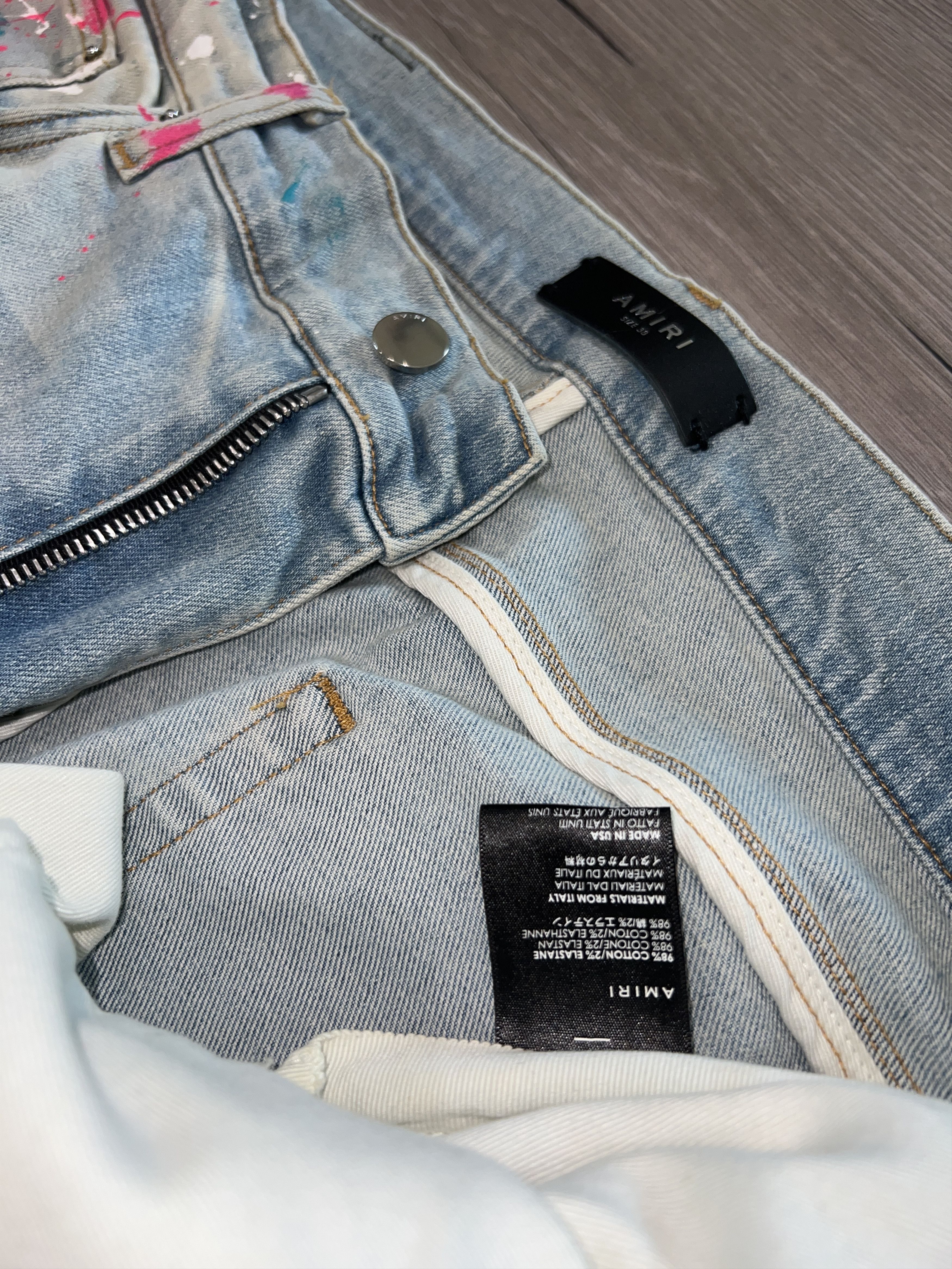 Amiri Amiri Paint Splatter Grafitti Jean Size US 38 / EU 54 - 4 Thumbnail