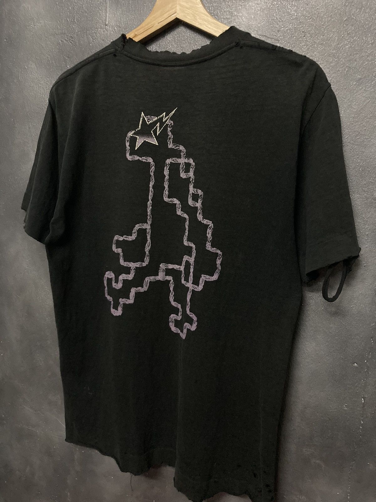 Bape × Vintage Vintage Bape Sta Distressed T-shirt Size US M / EU 48-50 / 2 - 5 Thumbnail