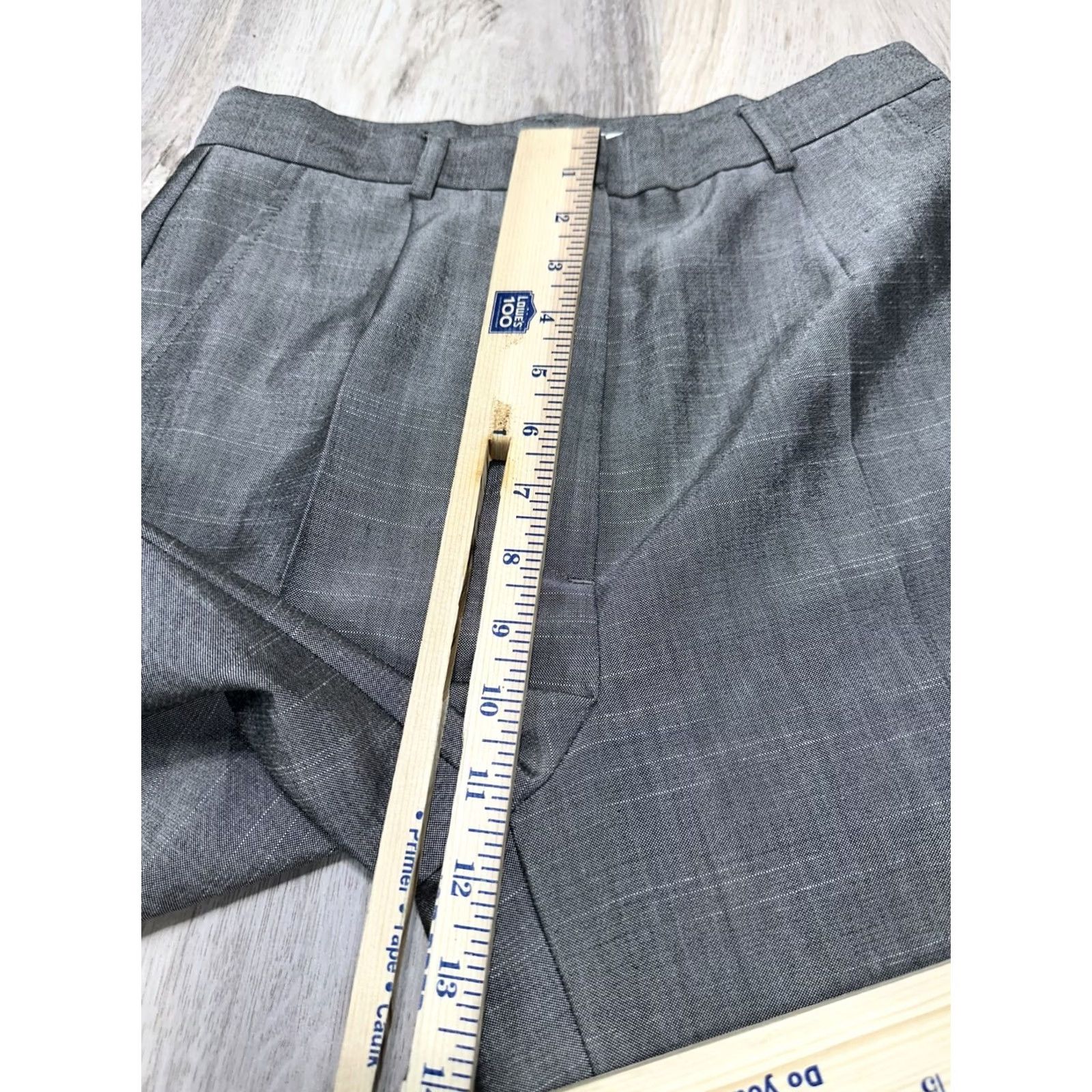 Vintage Garfield & Marks Gray Dress Pants High Rise Polyester Wool Formal Sz 2 Women's Pants 2 Gray Wool Polyester Dress Pants Womens` Size 26" / US 2 / IT 38 - 7 Thumbnail