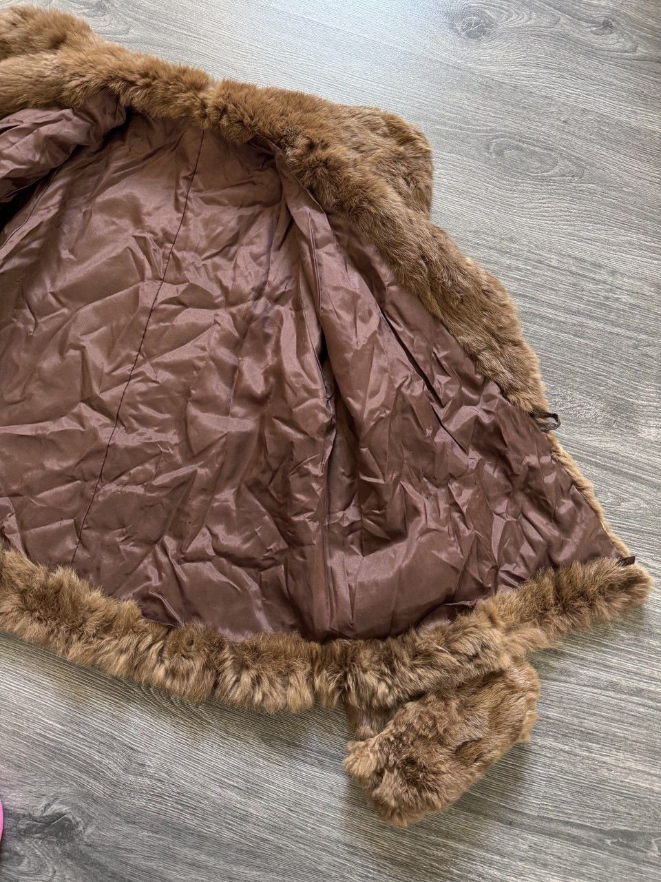 Vintage Vintage Real Fur Rabbit Brown Coat Jacket Size M / US 6-8 / IT 42-44 - 8 Thumbnail