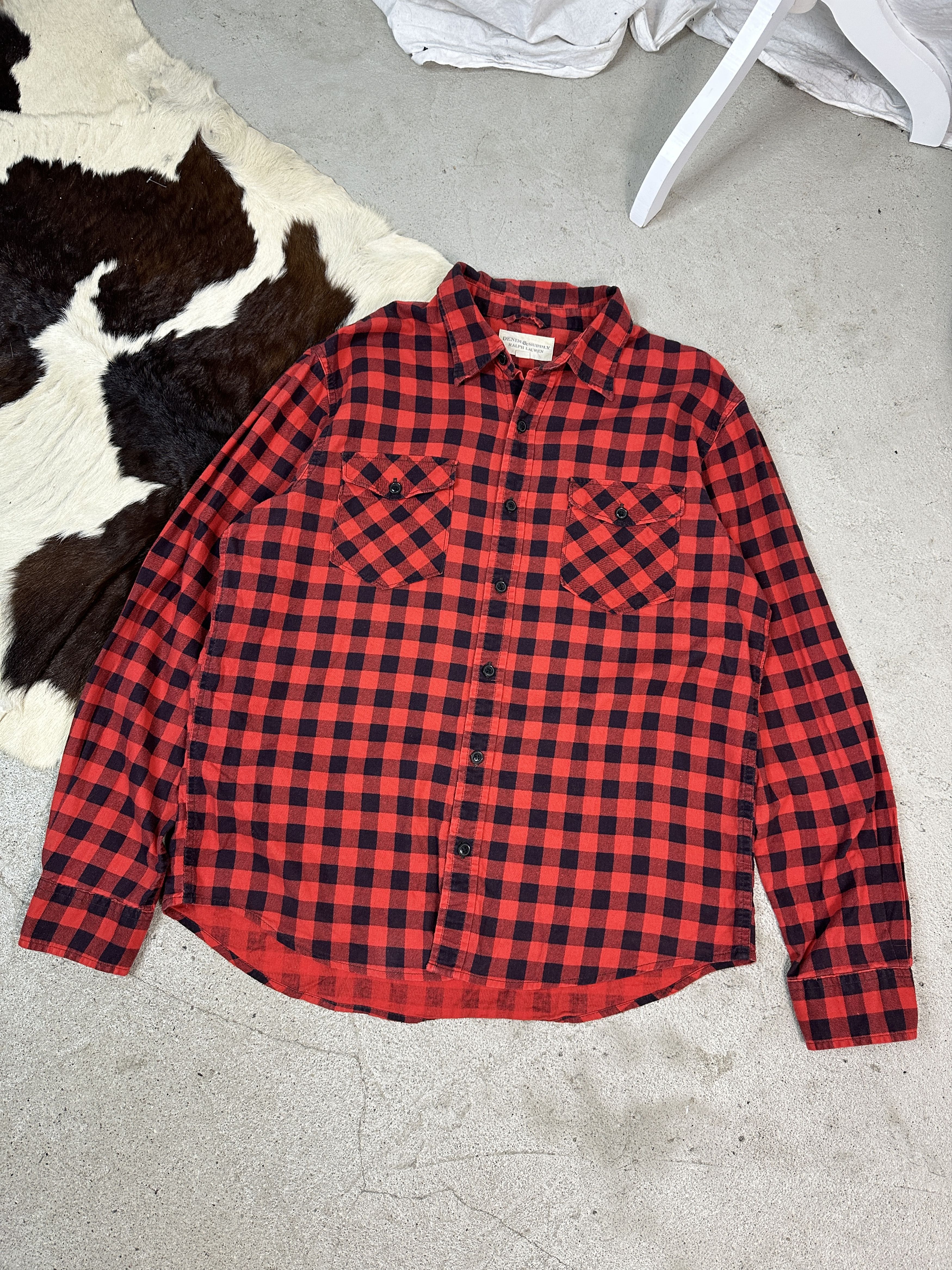 Ralph Lauren × Vintage Ralph Lauren Flannel Shirt Size US L / EU 52-54 / 3 - 1 Thumbnail